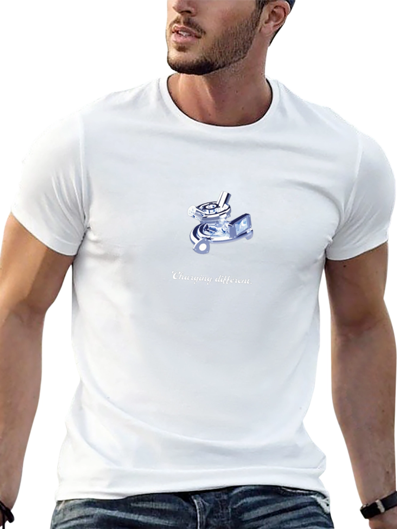 Charging Different Black T-Shirt