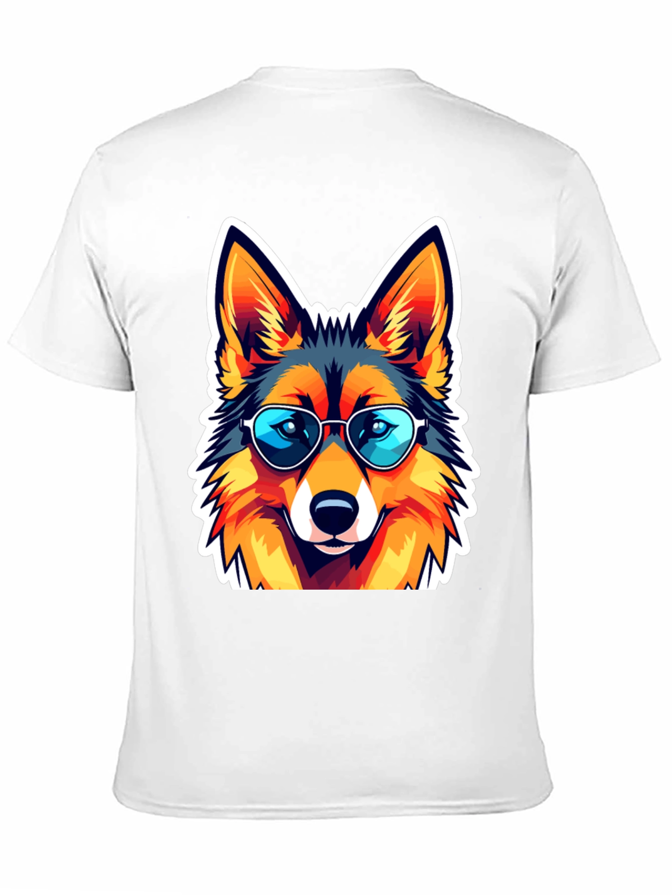 Cool Fox Graphic Tee - Unisex Black T-Shirt