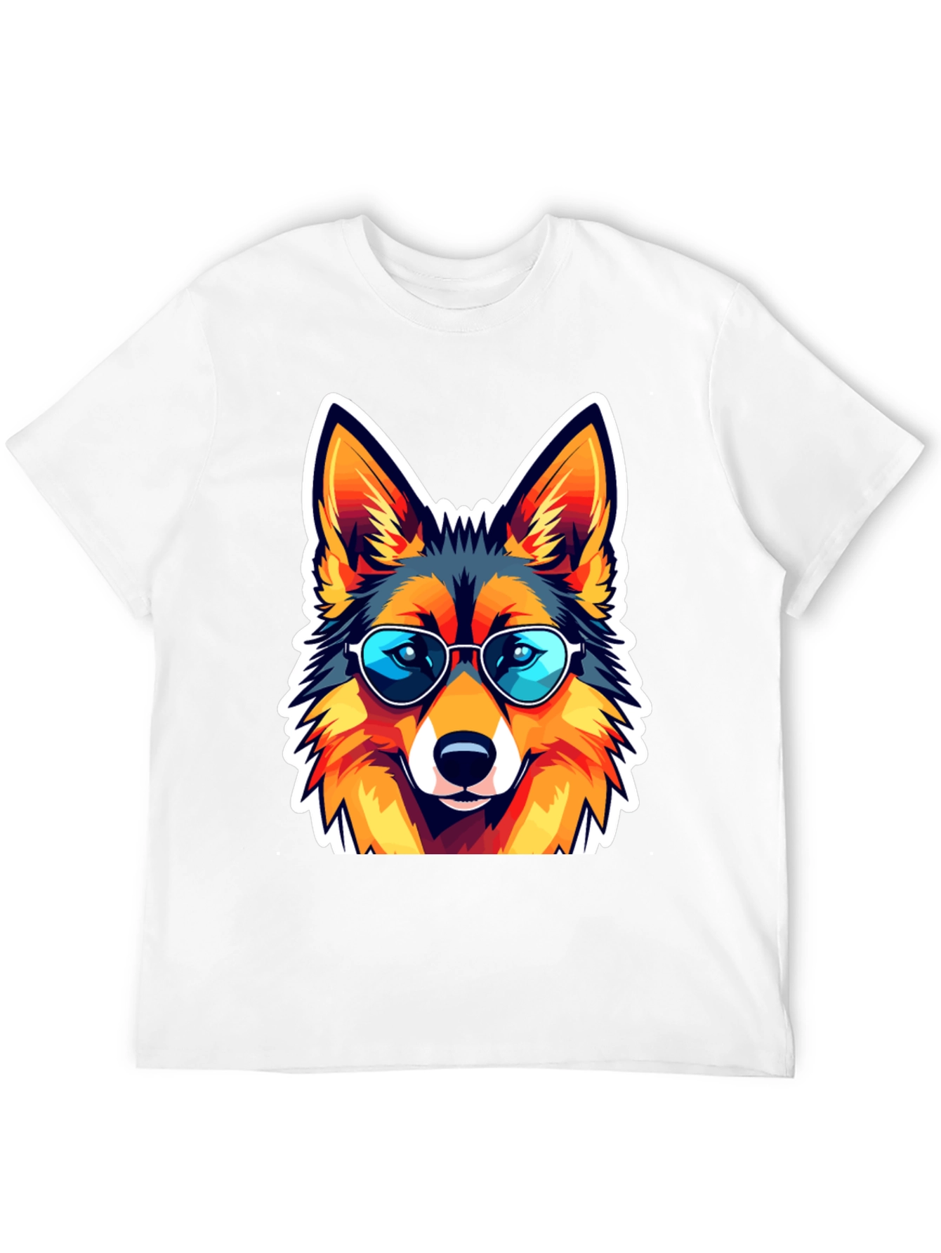 Cool Fox Graphic Tee - Unisex Black T-Shirt