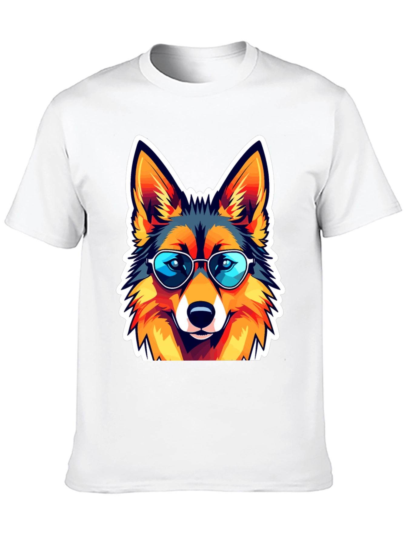Cool Fox Graphic Tee - Unisex Black T-Shirt