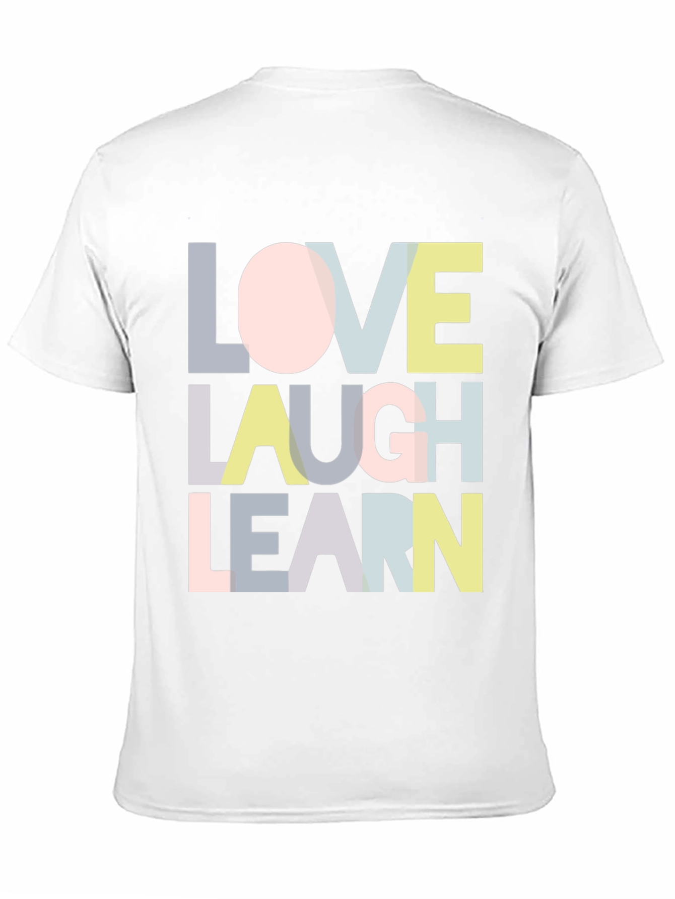 Love Laugh Learn Graphic T-Shirt - Black