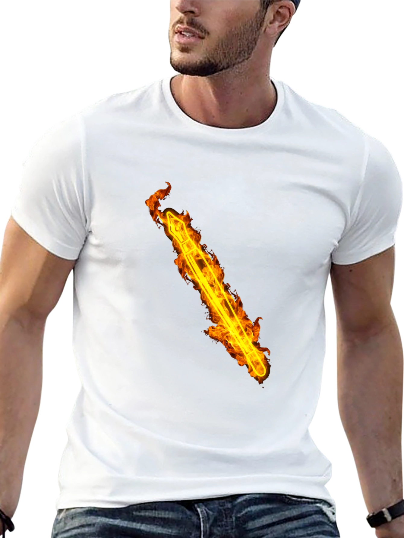 Fiery Arrow T-Shirt - Bold Graphic Tee