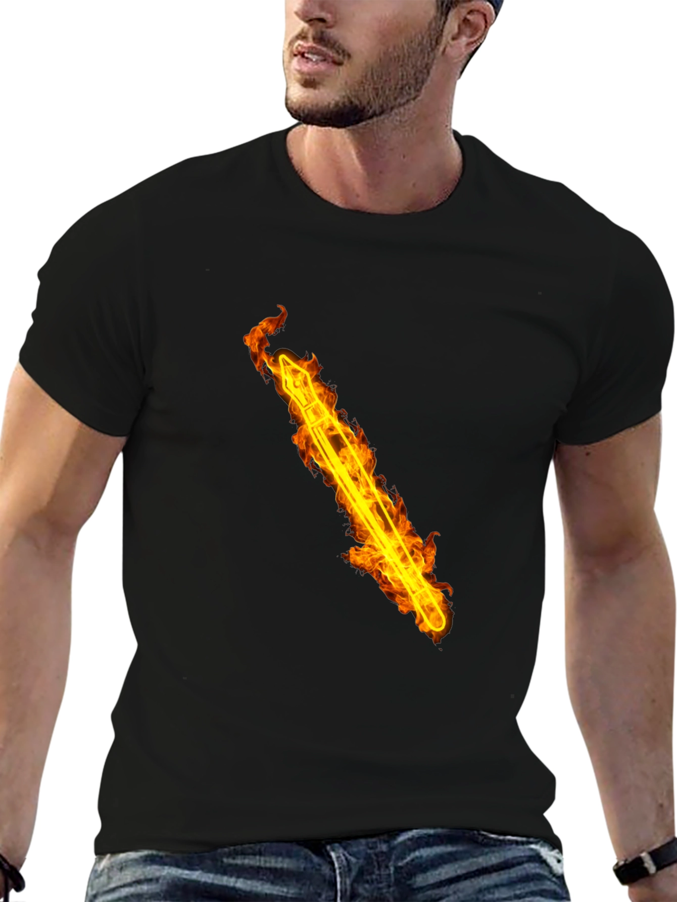 Fiery Arrow T-Shirt - Bold Graphic Tee