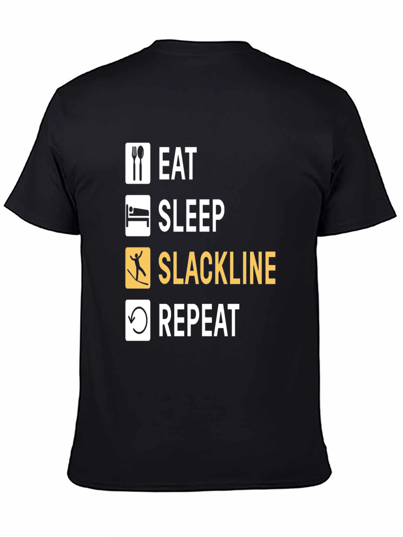 Eat Sleep Slackline Repeat T-Shirt
