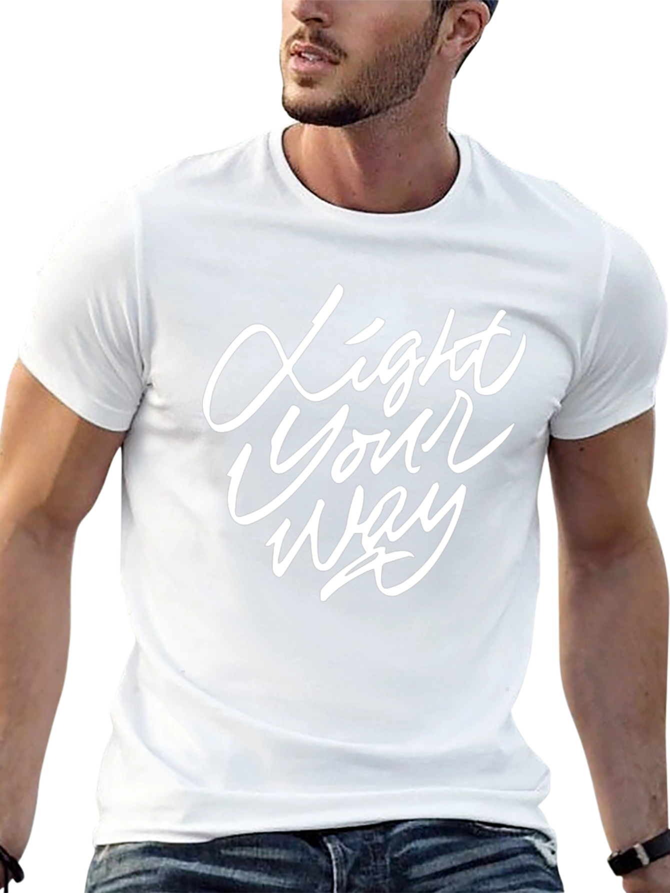 Light Your Way Black Graphic Tee