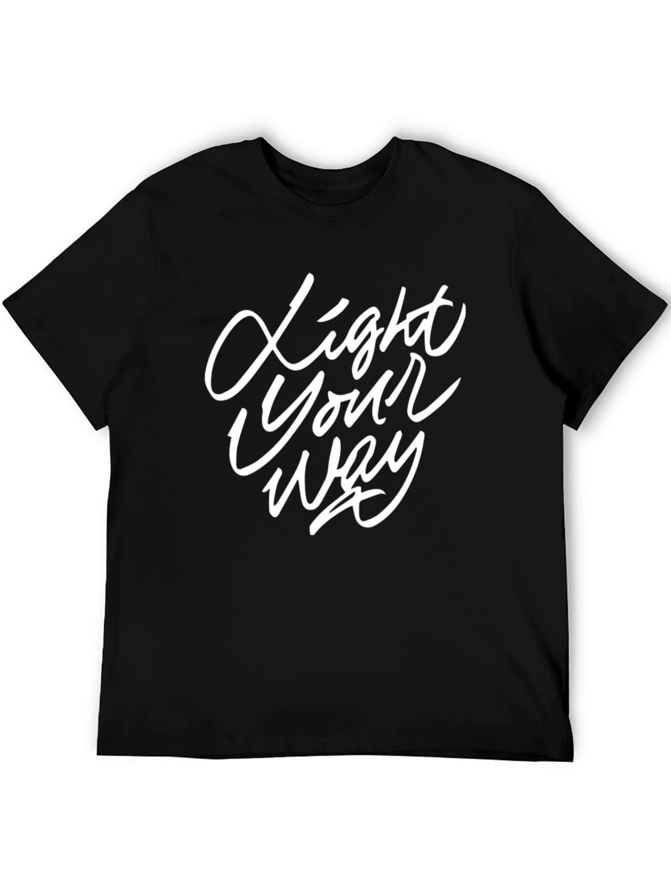 Light Your Way Black Graphic Tee
