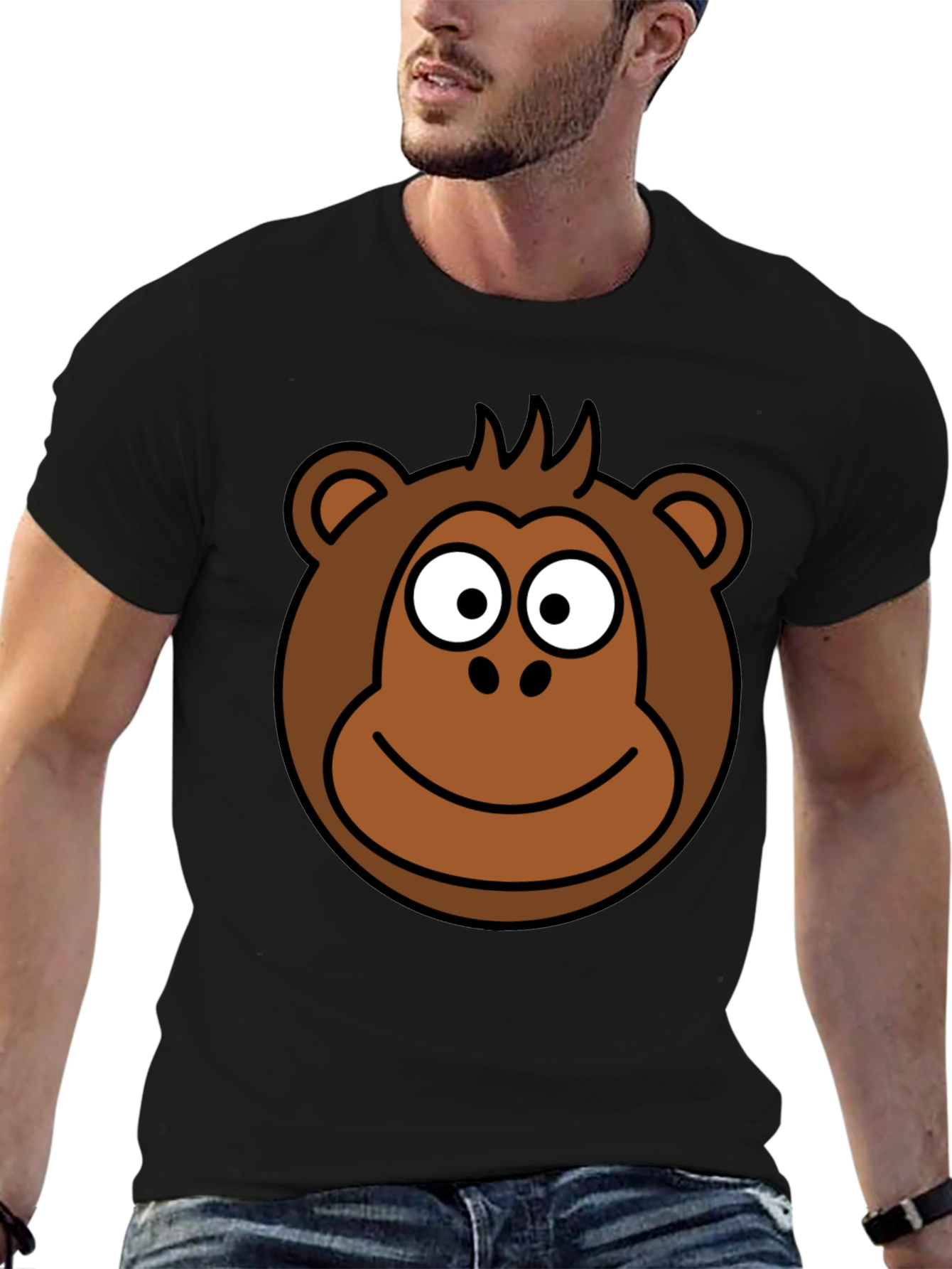 Monkey Graphic Tee - Black T-Shirt