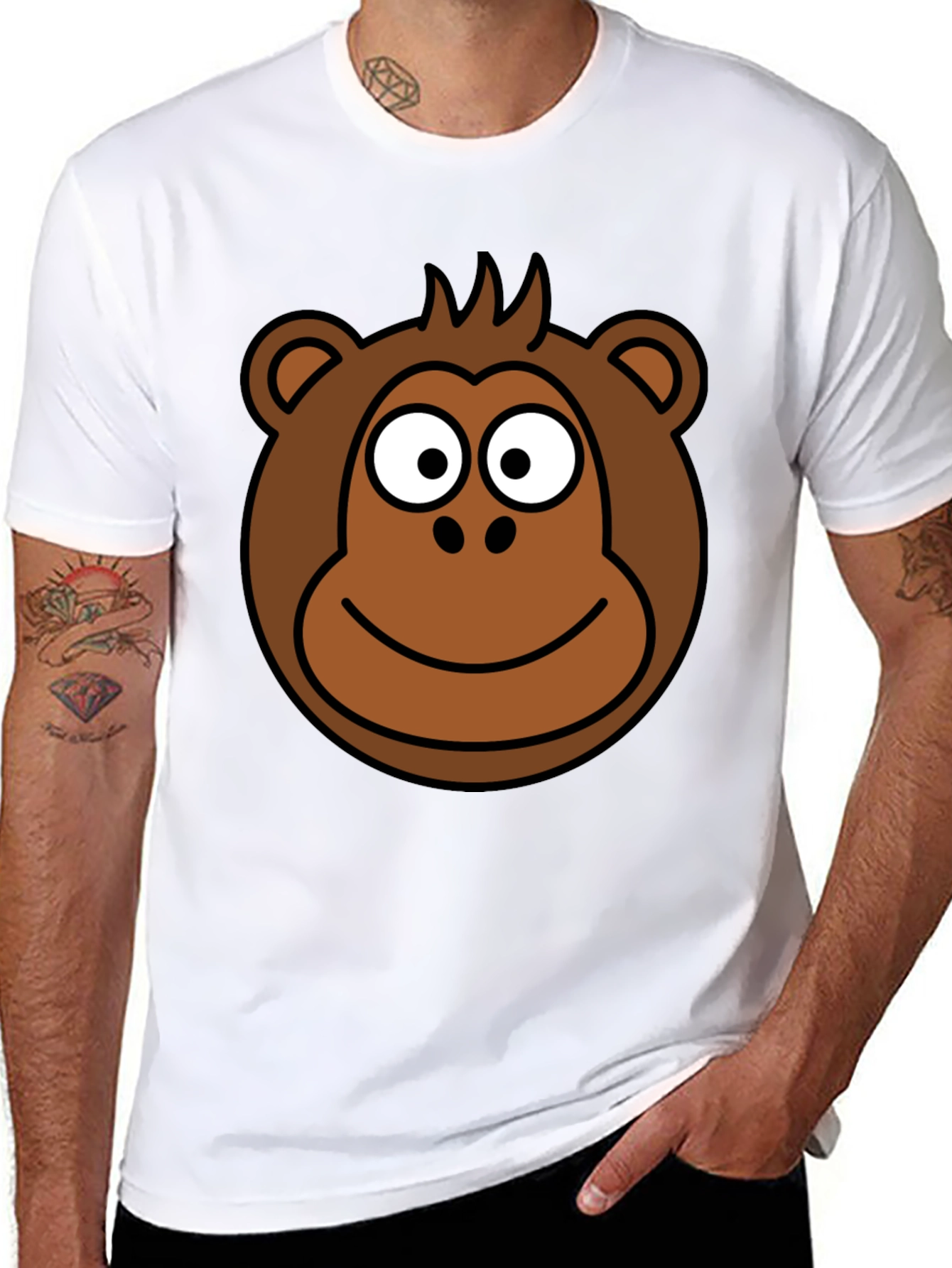 Monkey Graphic Tee - Black T-Shirt