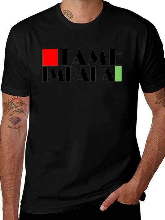 Tame Impala Graphic Tee - Black Cotton Blend