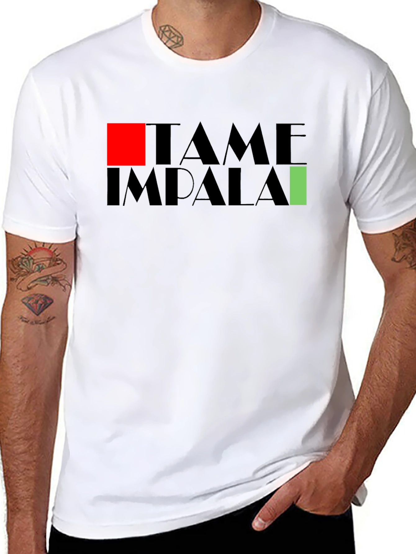 Tame Impala Graphic Tee - Black Cotton Blend