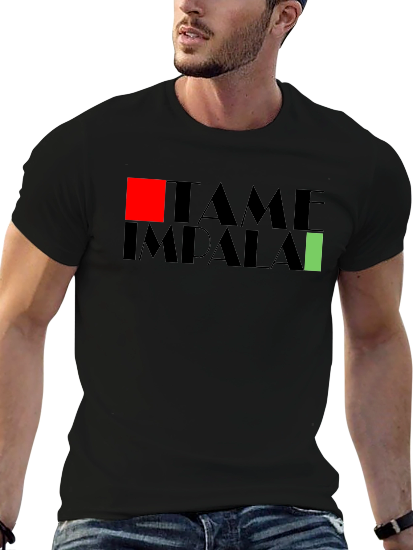 Tame Impala Graphic Tee - Black Cotton Blend