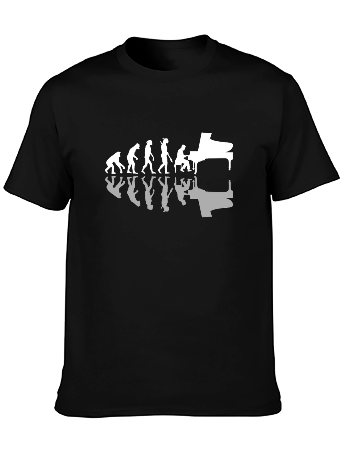 Evolution of Music T-Shirt - Piano Player