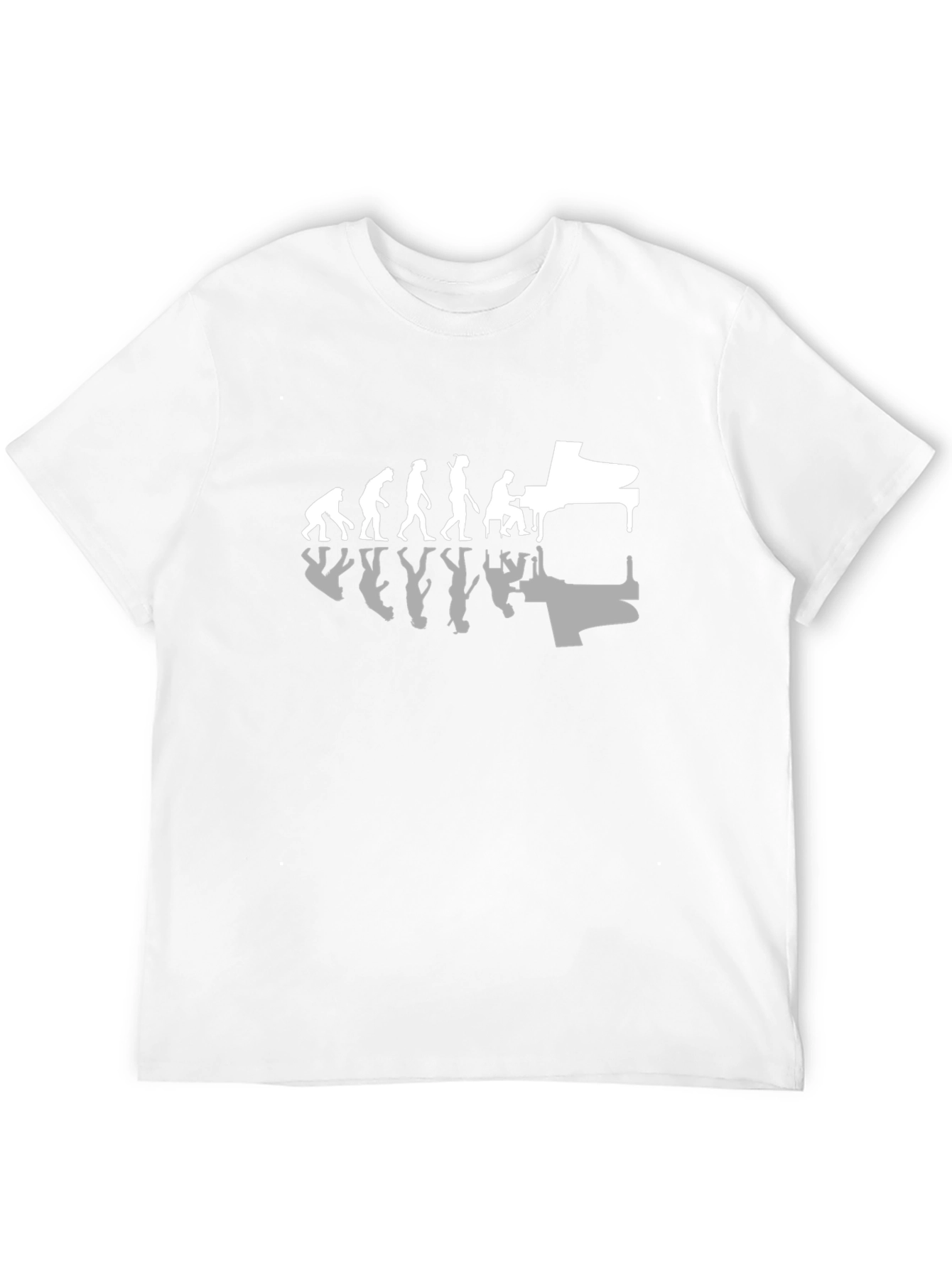 Evolution of Music T-Shirt - Piano Player