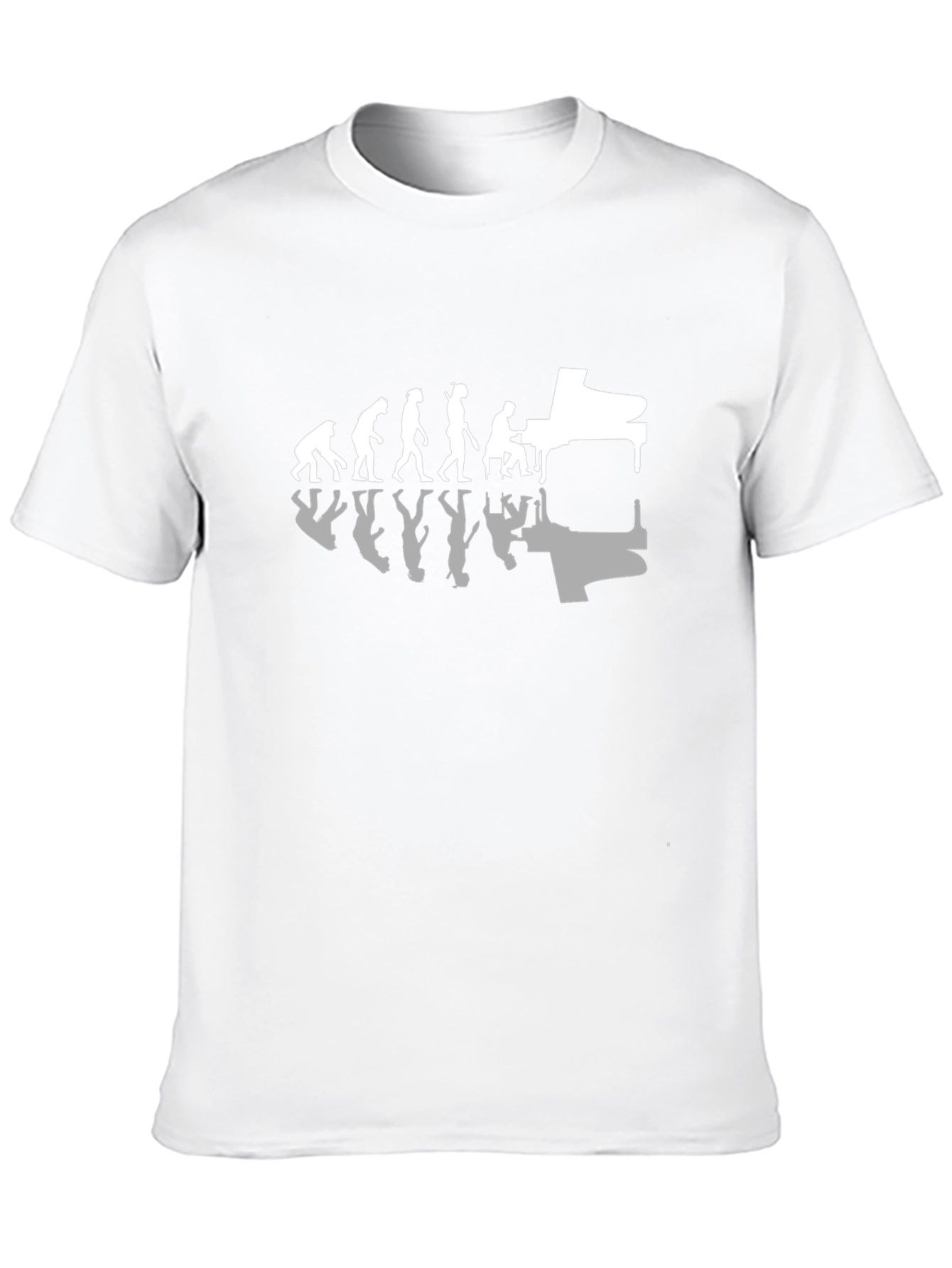 Evolution of Music T-Shirt - Piano Player