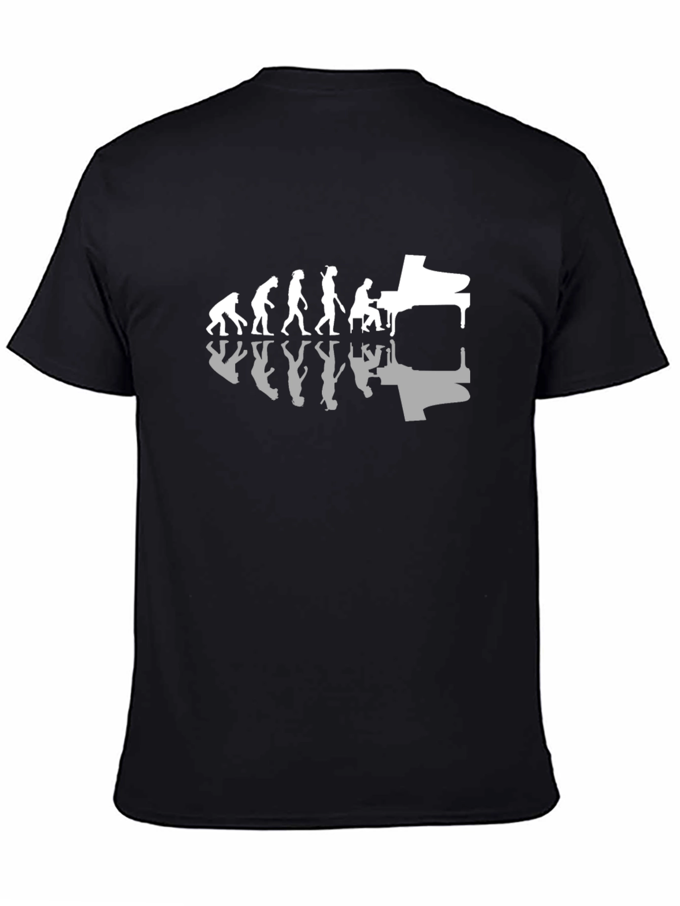 Evolution of Music T-Shirt - Piano Player
