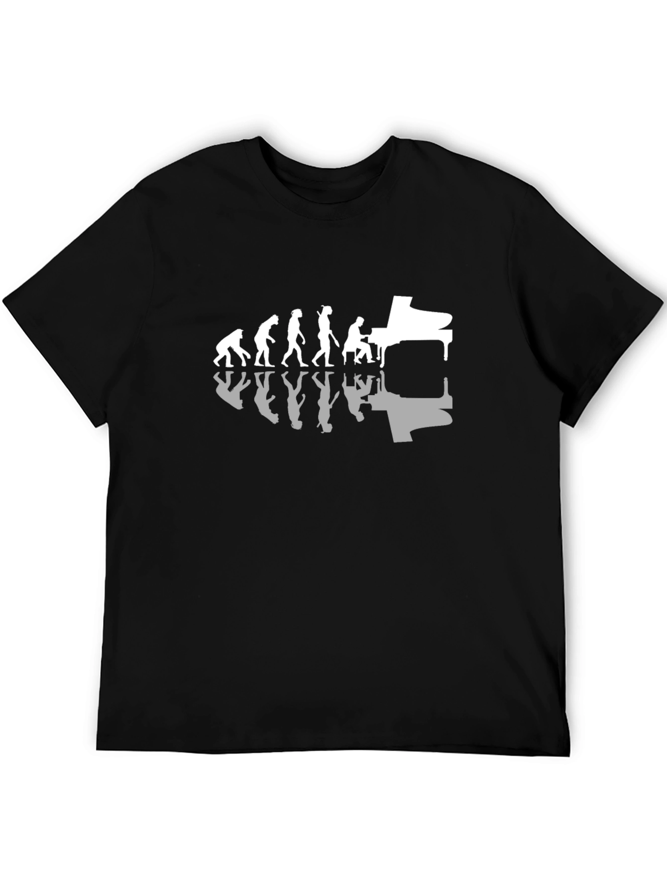 Evolution of Music T-Shirt - Piano Player