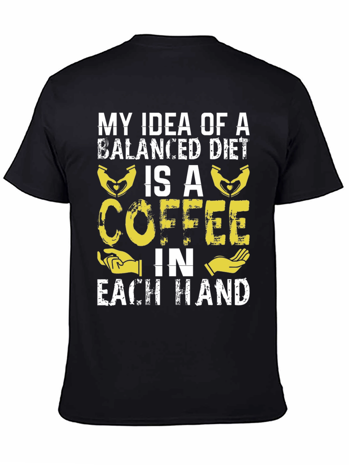 Coffee Balanced Diet T-Shirt Funny Graphic Tee