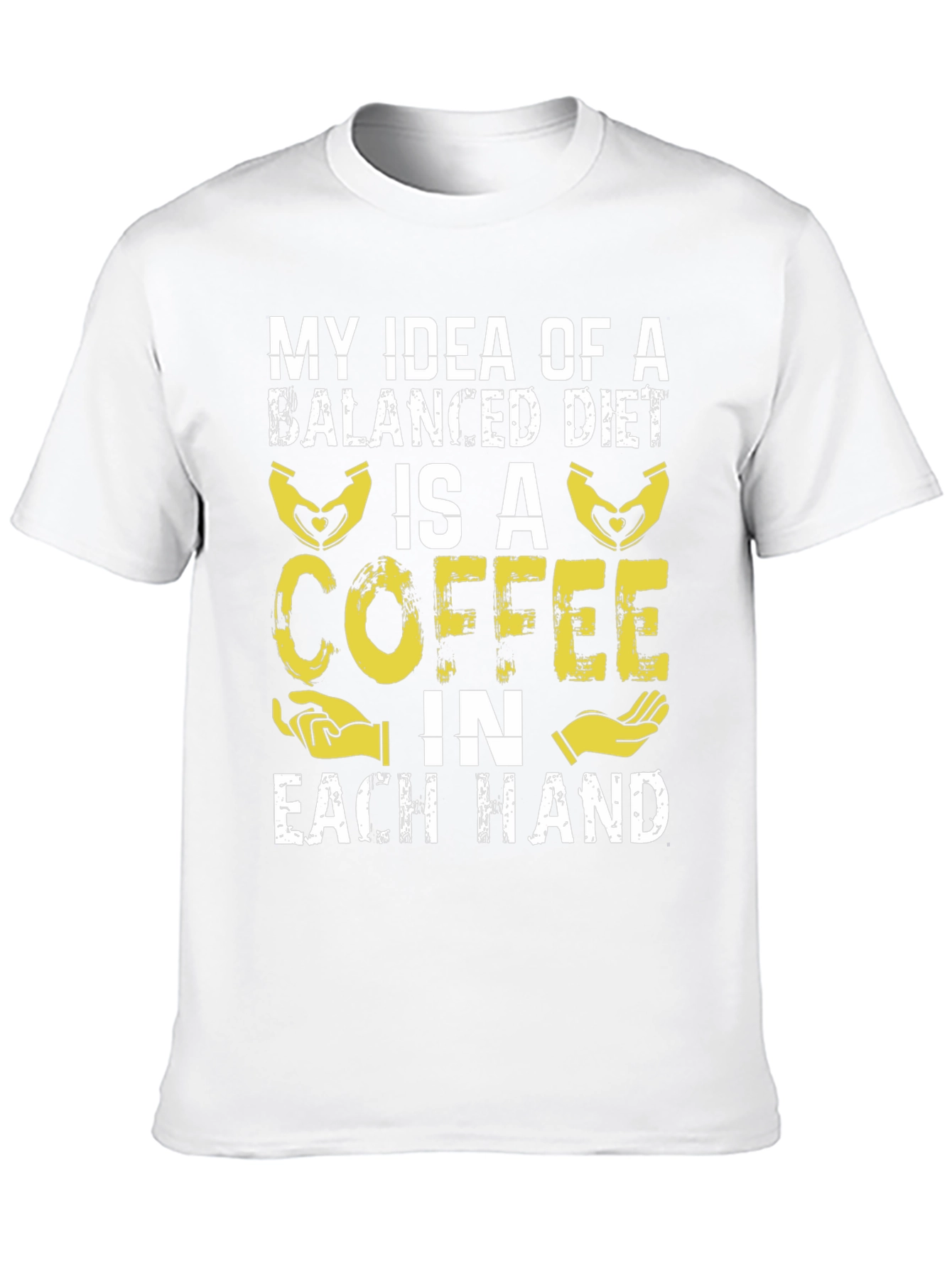 Coffee Balanced Diet T-Shirt Funny Graphic Tee