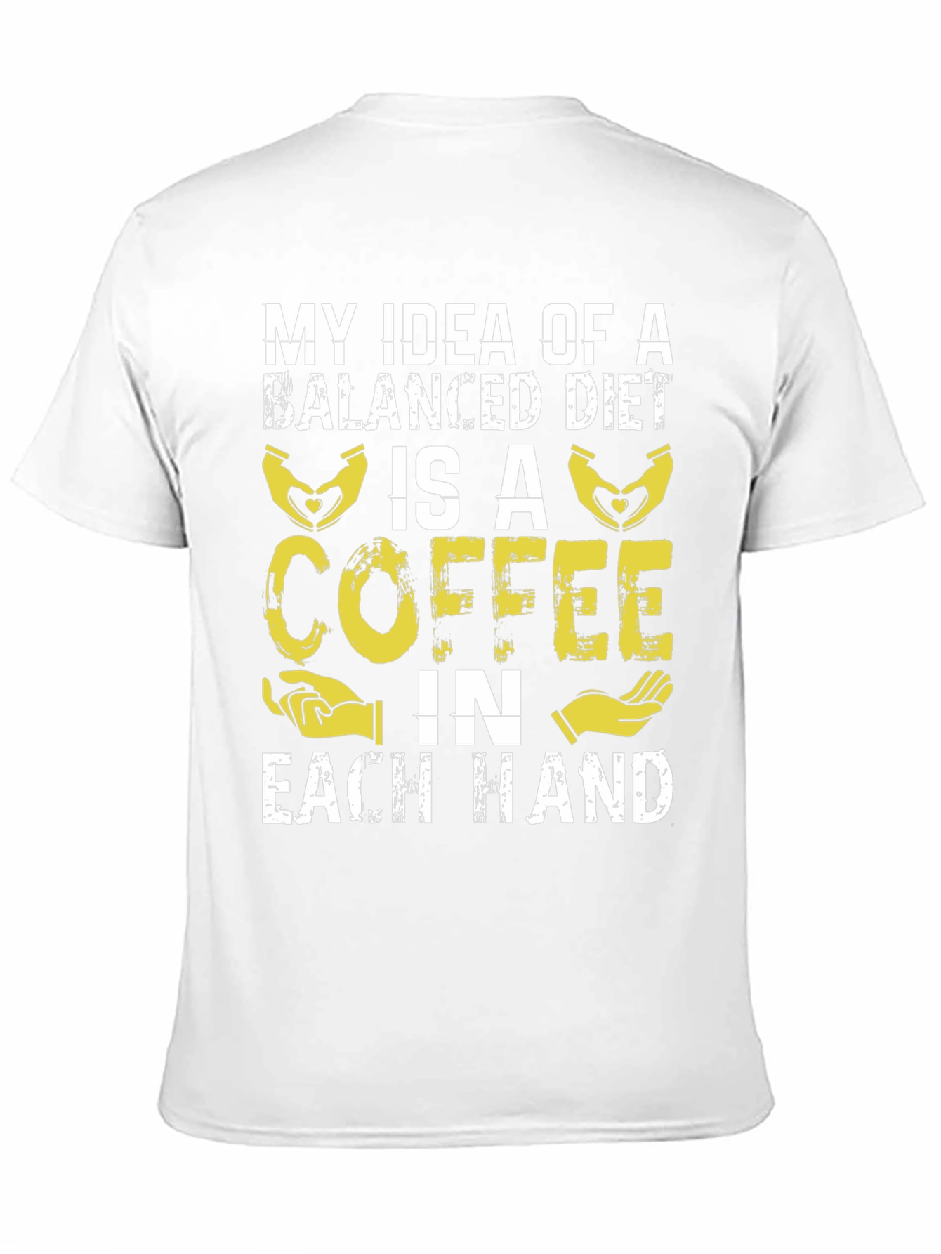 Coffee Balanced Diet T-Shirt Funny Graphic Tee