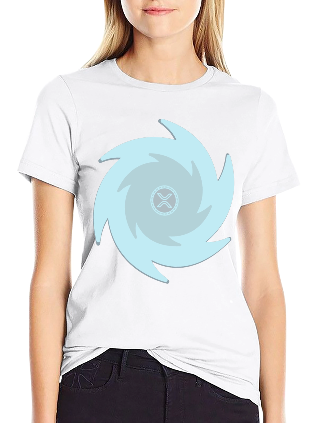 Crypto Ripple Whirlwind Black T-Shirt