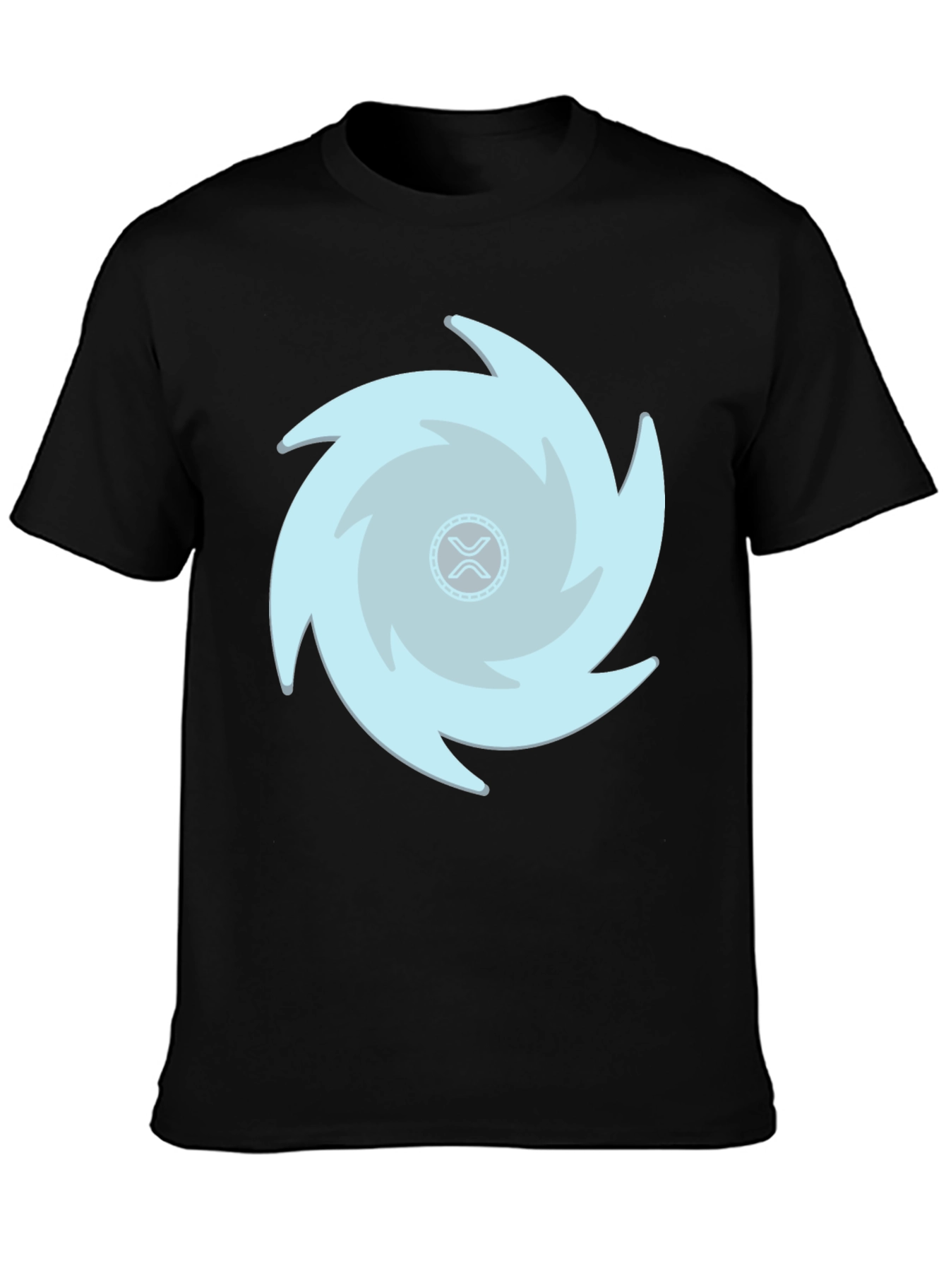 Crypto Ripple Whirlwind Black T-Shirt