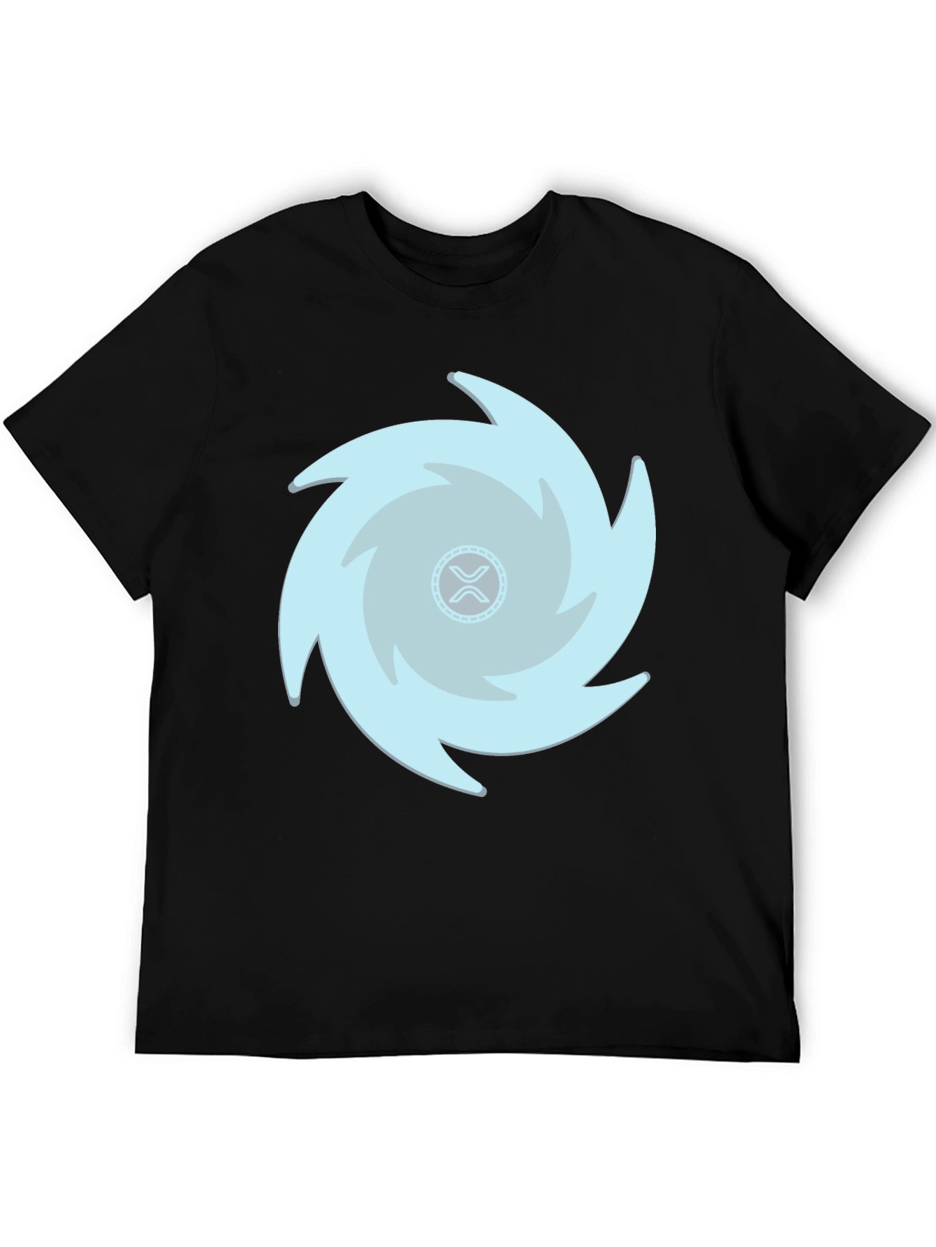 Crypto Ripple Whirlwind Black T-Shirt