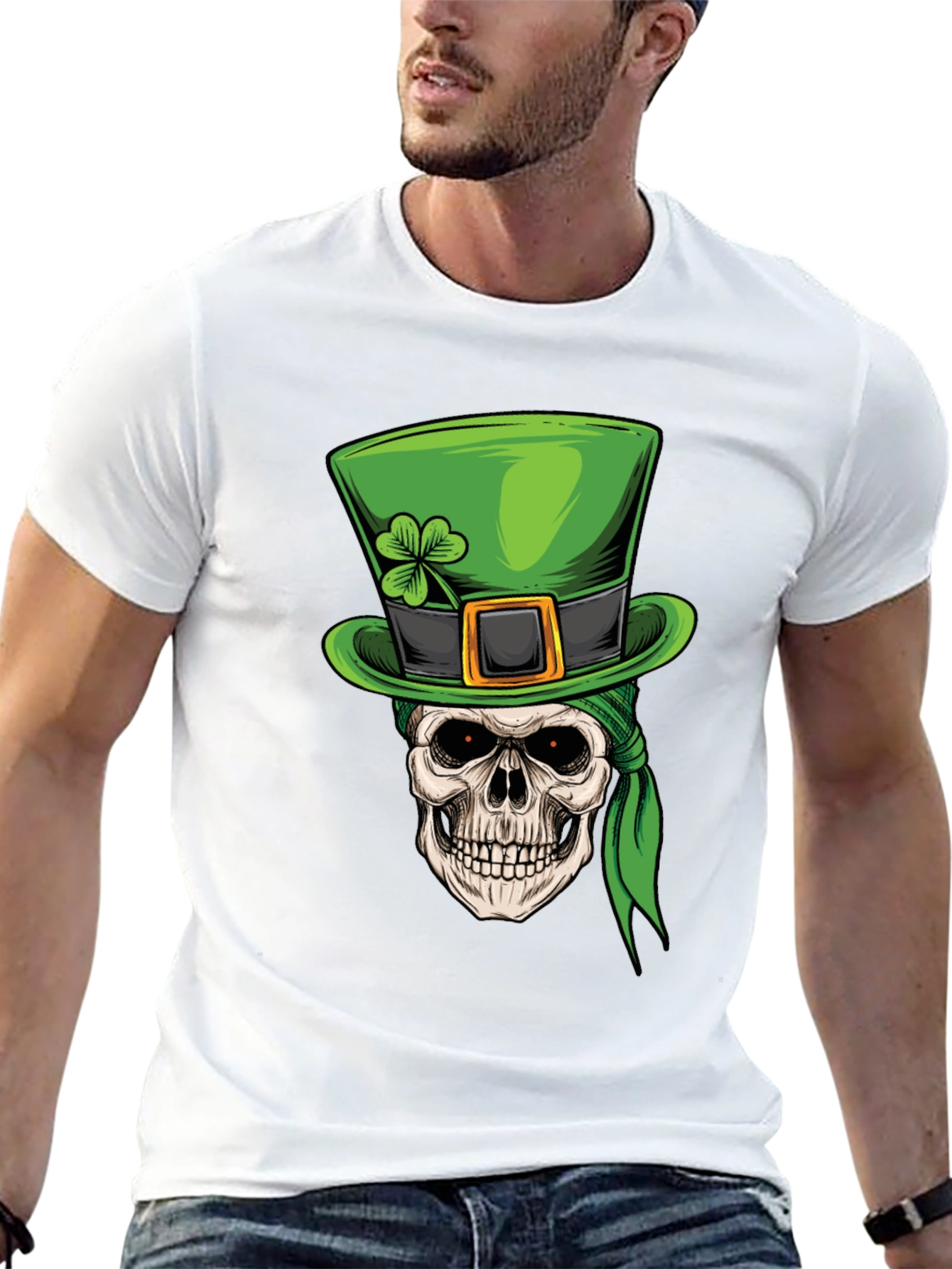 St. Patricks Day Skull T-Shirt