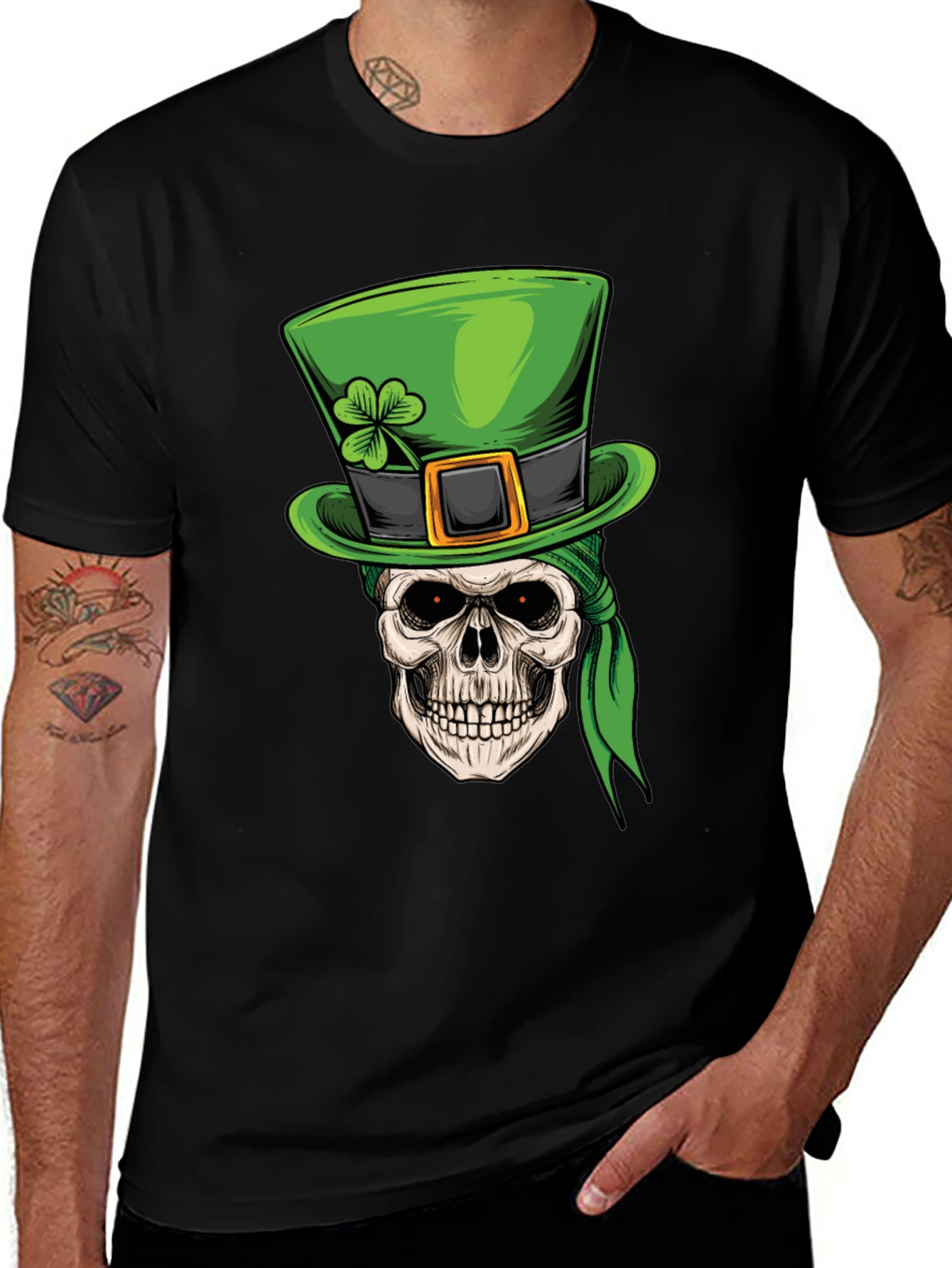 St. Patricks Day Skull T-Shirt