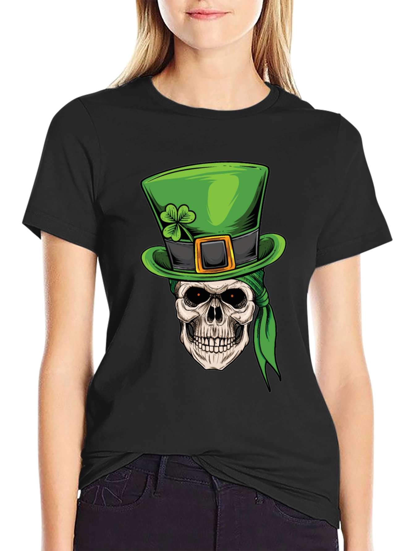 St. Patricks Day Skull T-Shirt