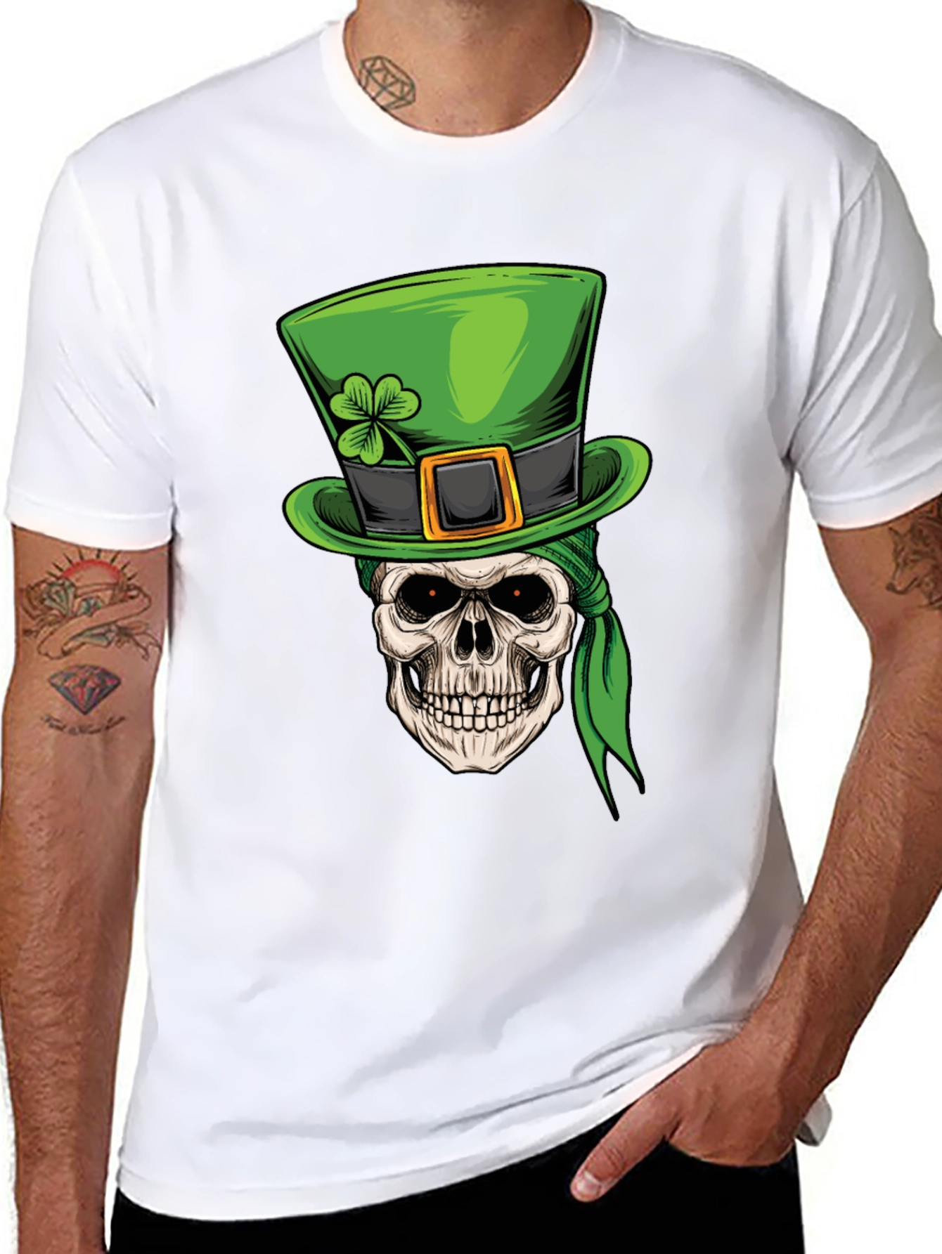 St. Patricks Day Skull T-Shirt