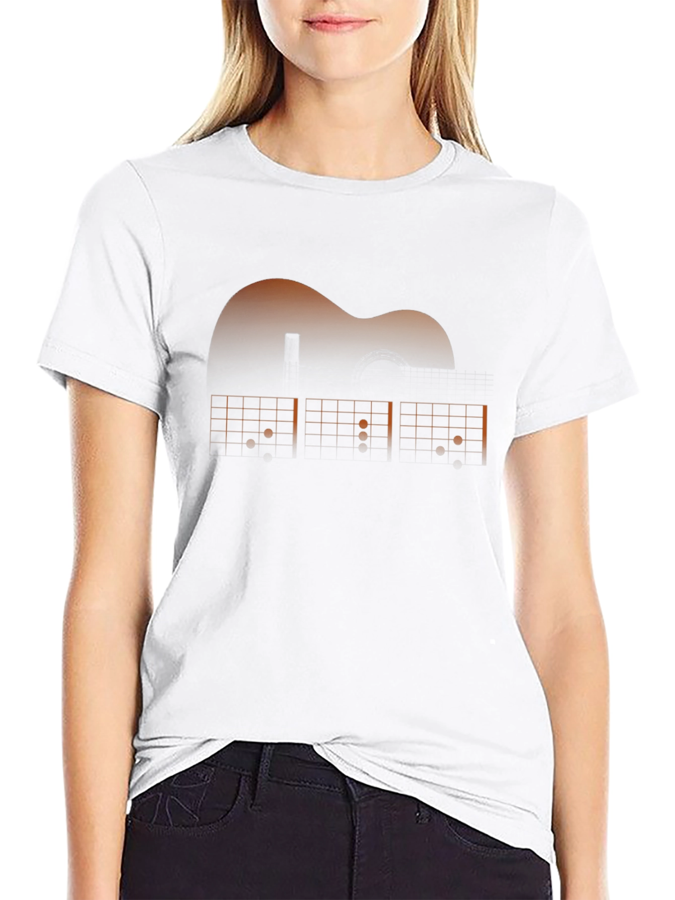Guitar Chord Graphic Print T-Shirt