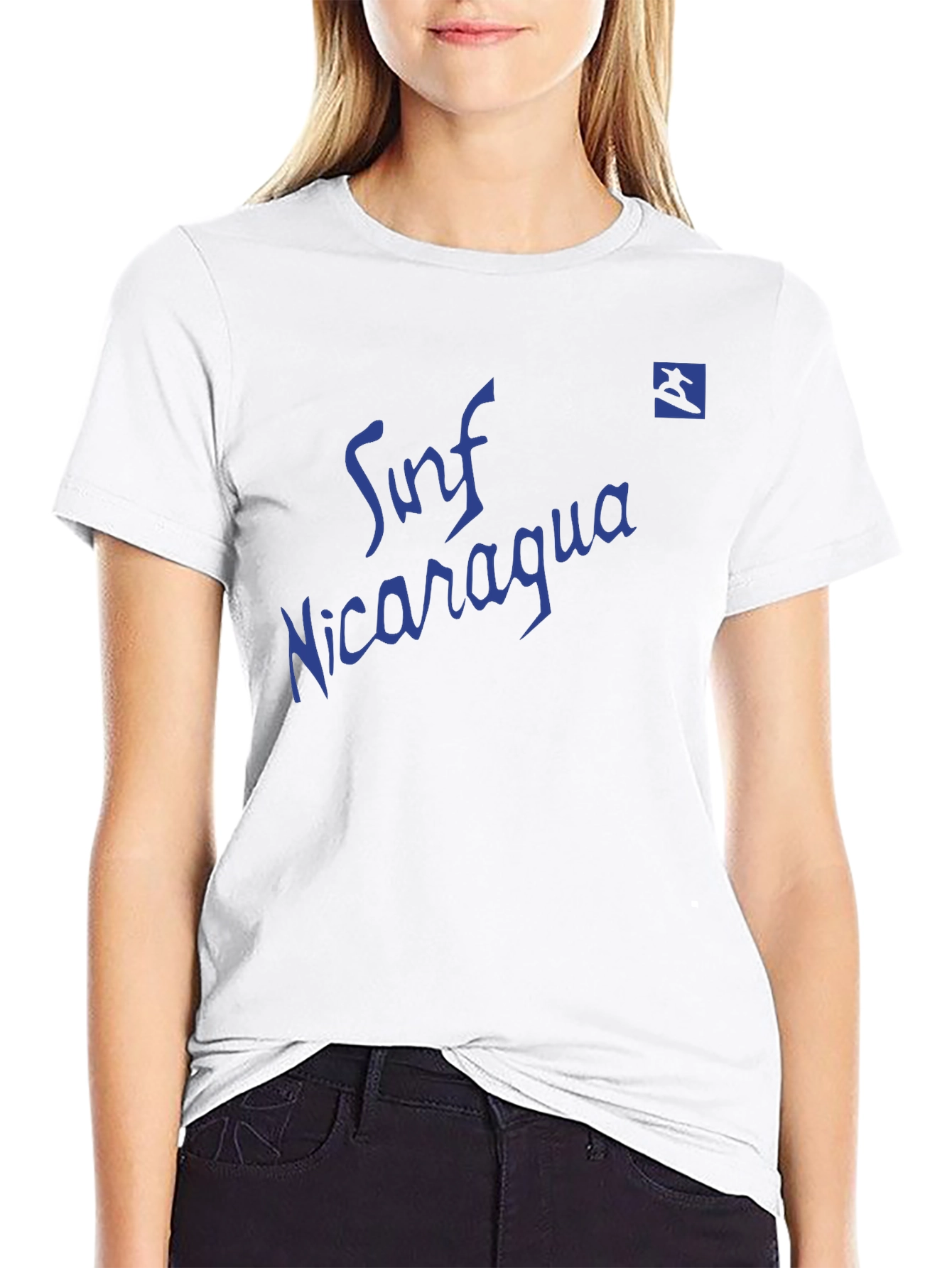 Surf Nicaragua Black T-Shirt