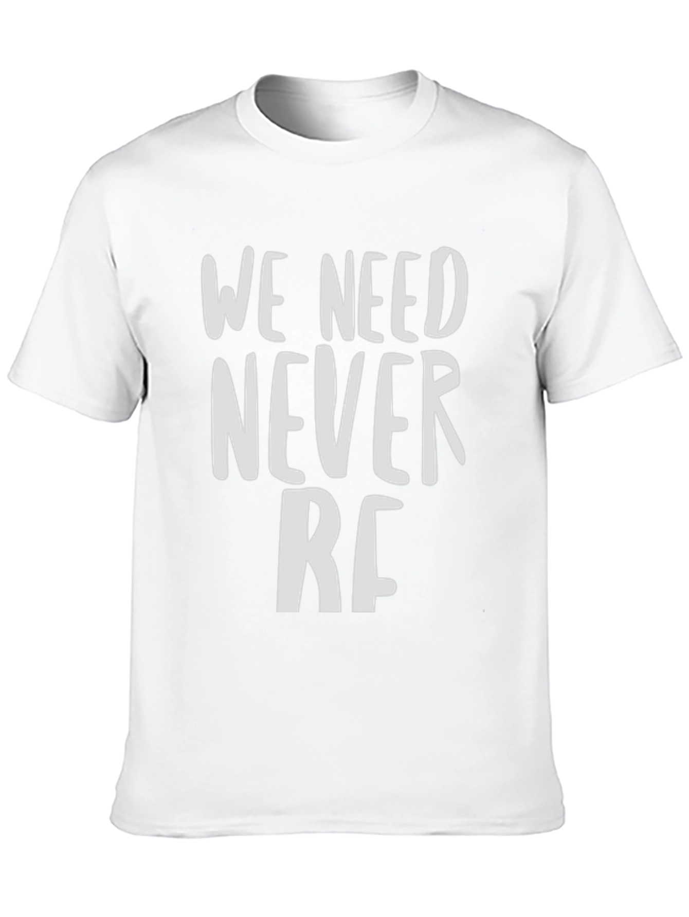 We Need Never RF Black Graphic T-Shirt