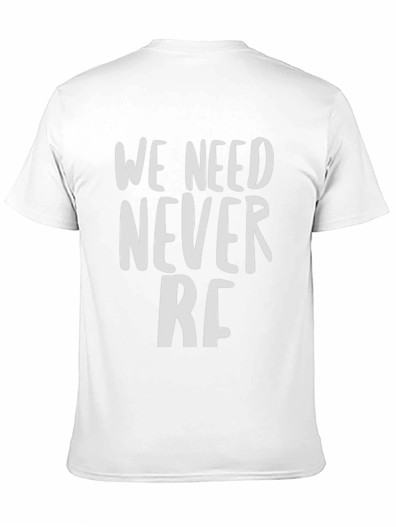 We Need Never RF Black Graphic T-Shirt