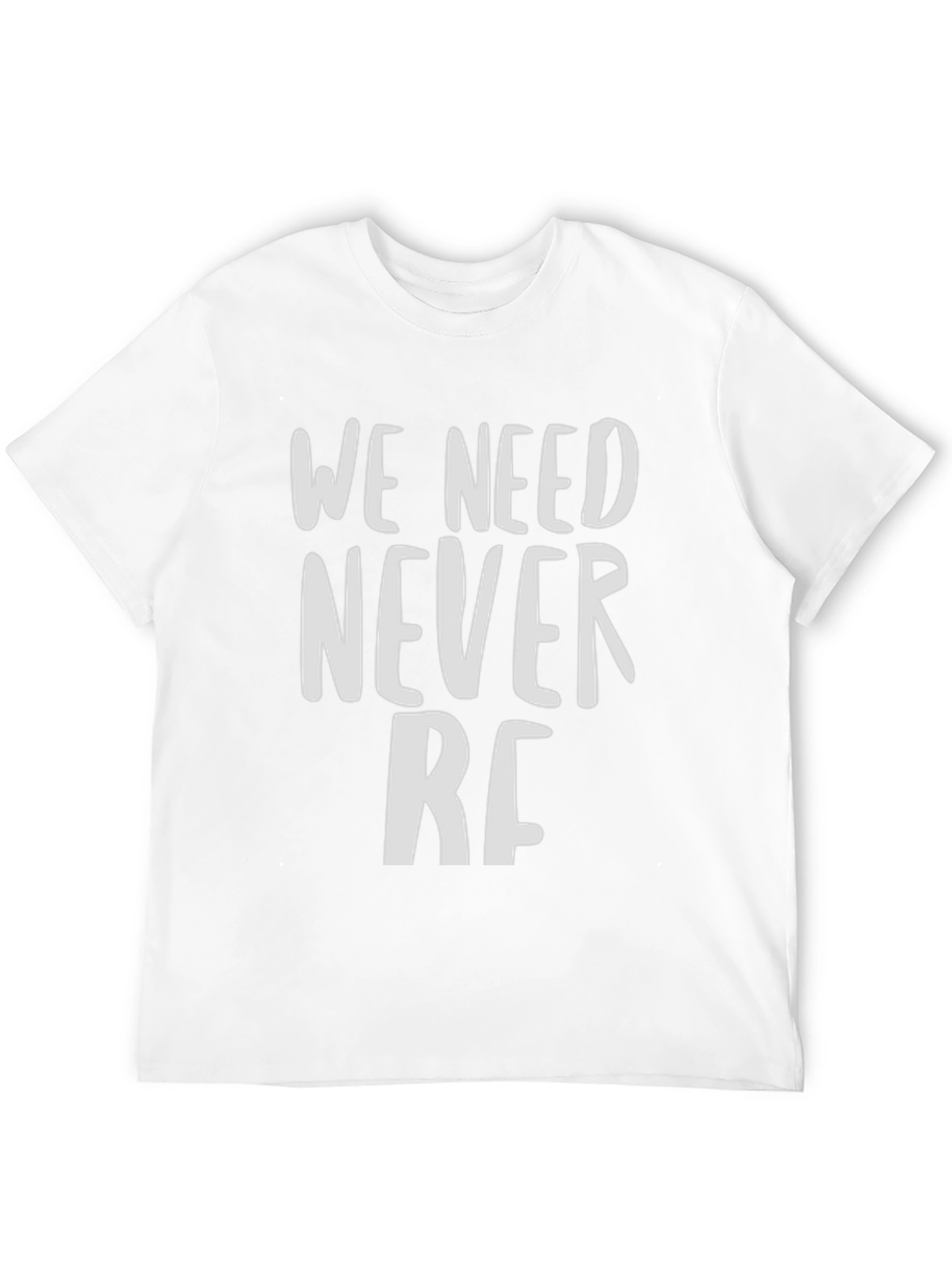 We Need Never RF Black Graphic T-Shirt