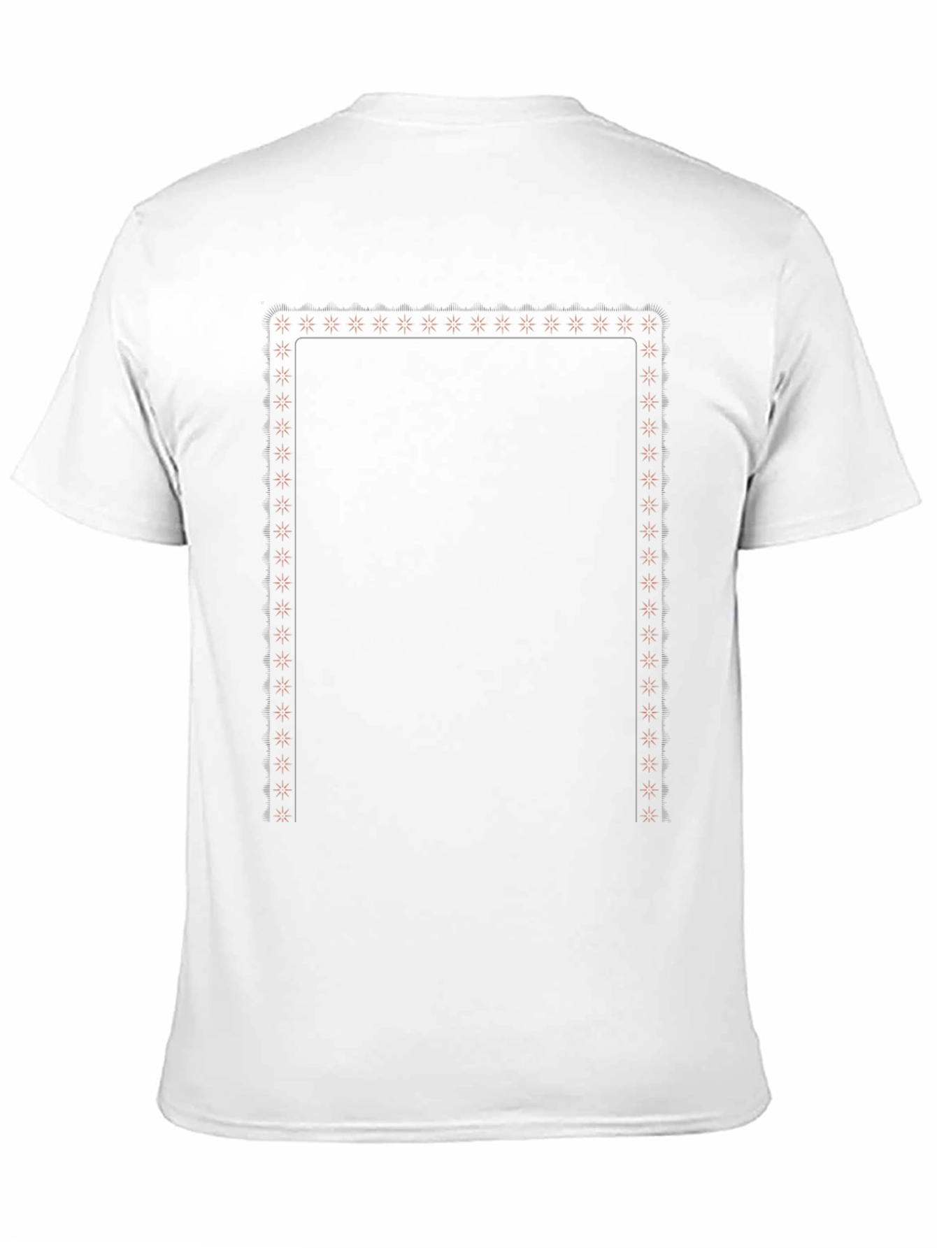 Black Graphic Tee with Geometric Pattern