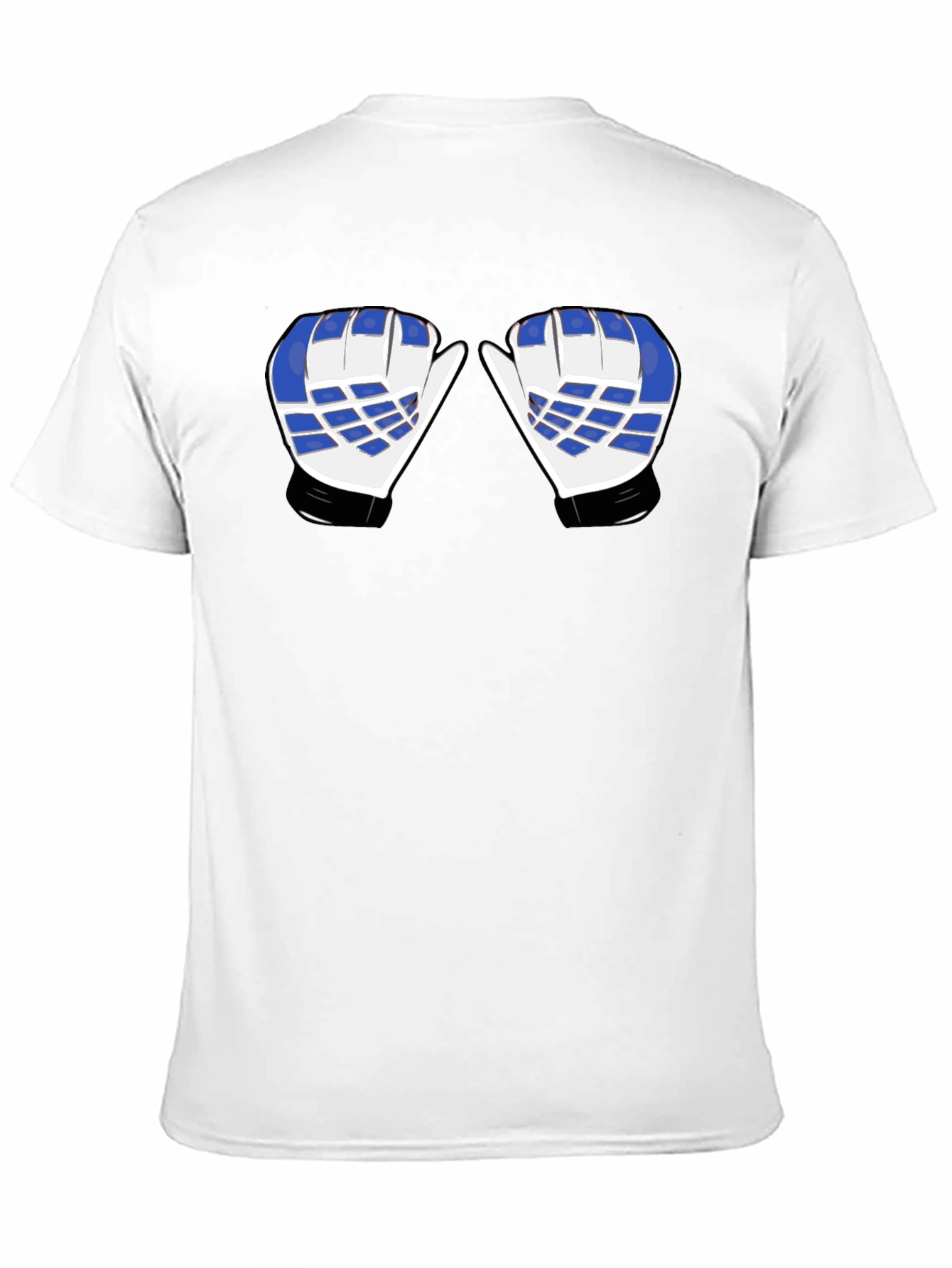 Hockey Goalie Mittens Graphic Tee - Black Cotton