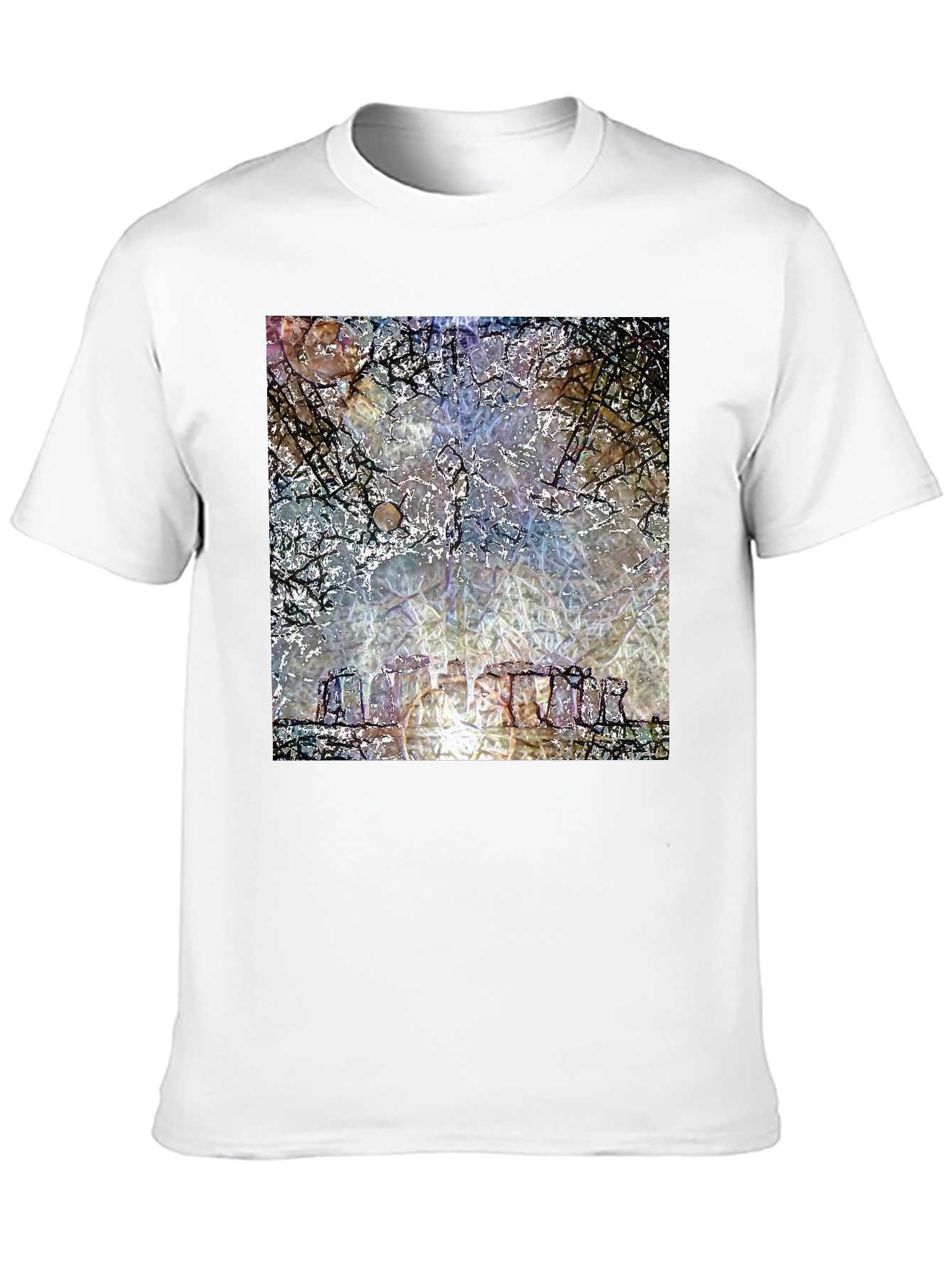 Stonehenge Graphic Tee - Mystical Mens Black T-Shirt