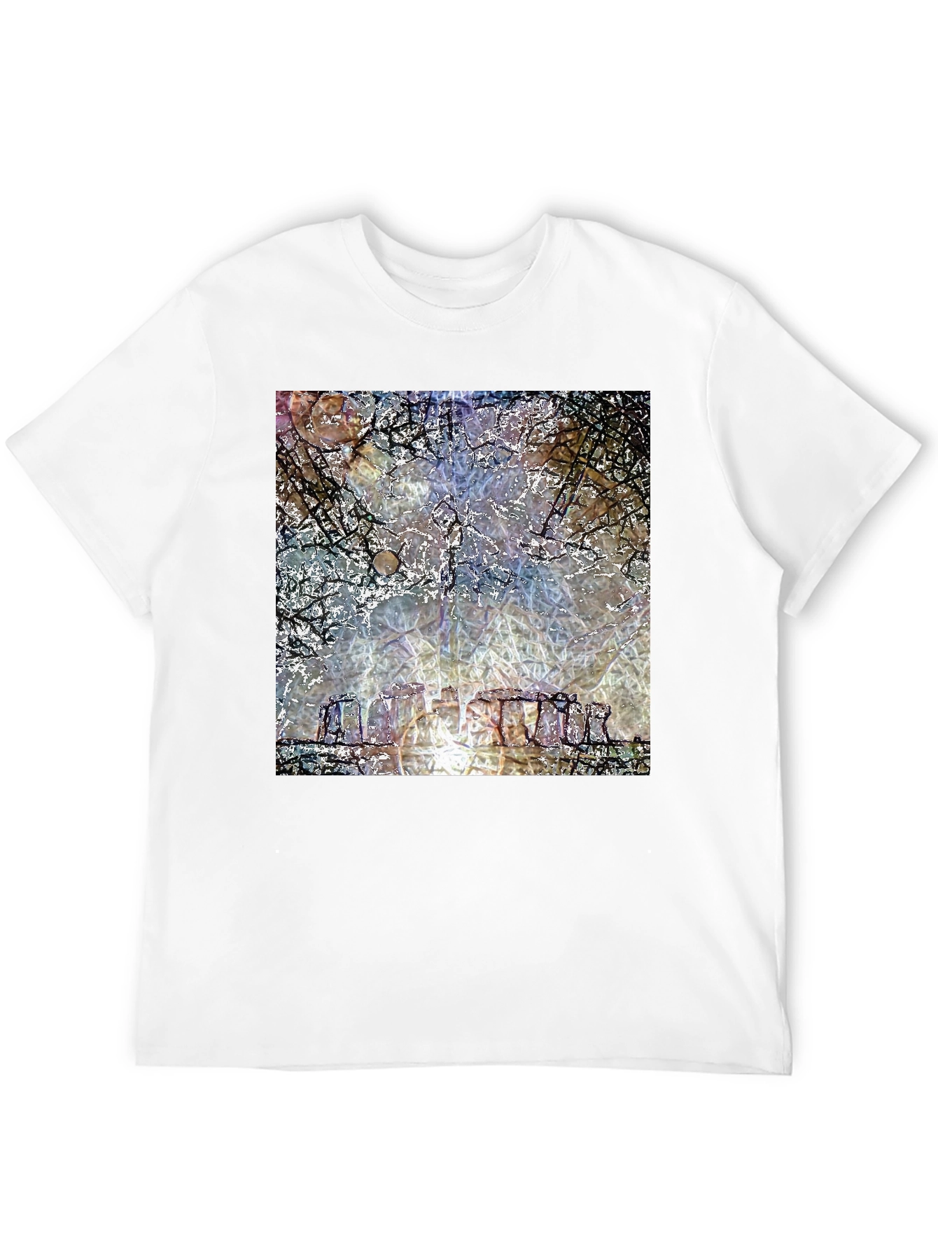 Stonehenge Graphic Tee - Mystical Mens Black T-Shirt