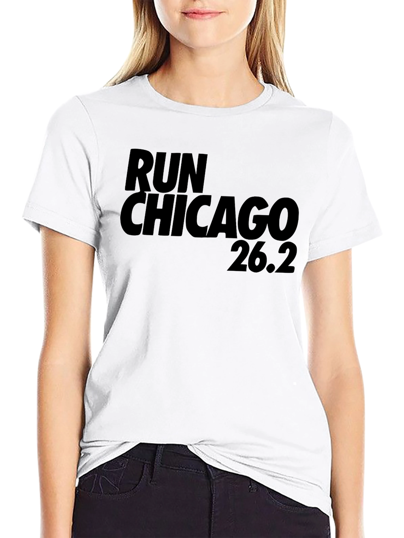 Run Chicago 26.2 Marathon T-Shirt - Black