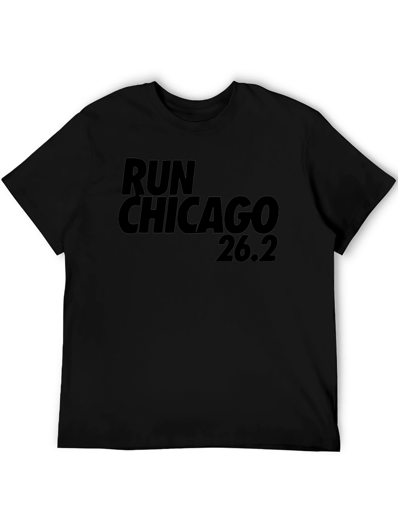 Run Chicago 26.2 Marathon T-Shirt - Black