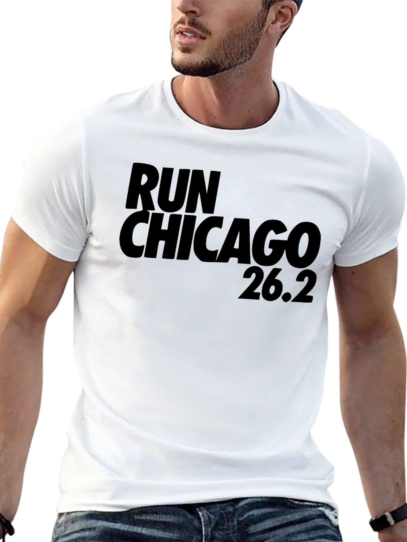 Run Chicago 26.2 Marathon T-Shirt - Black