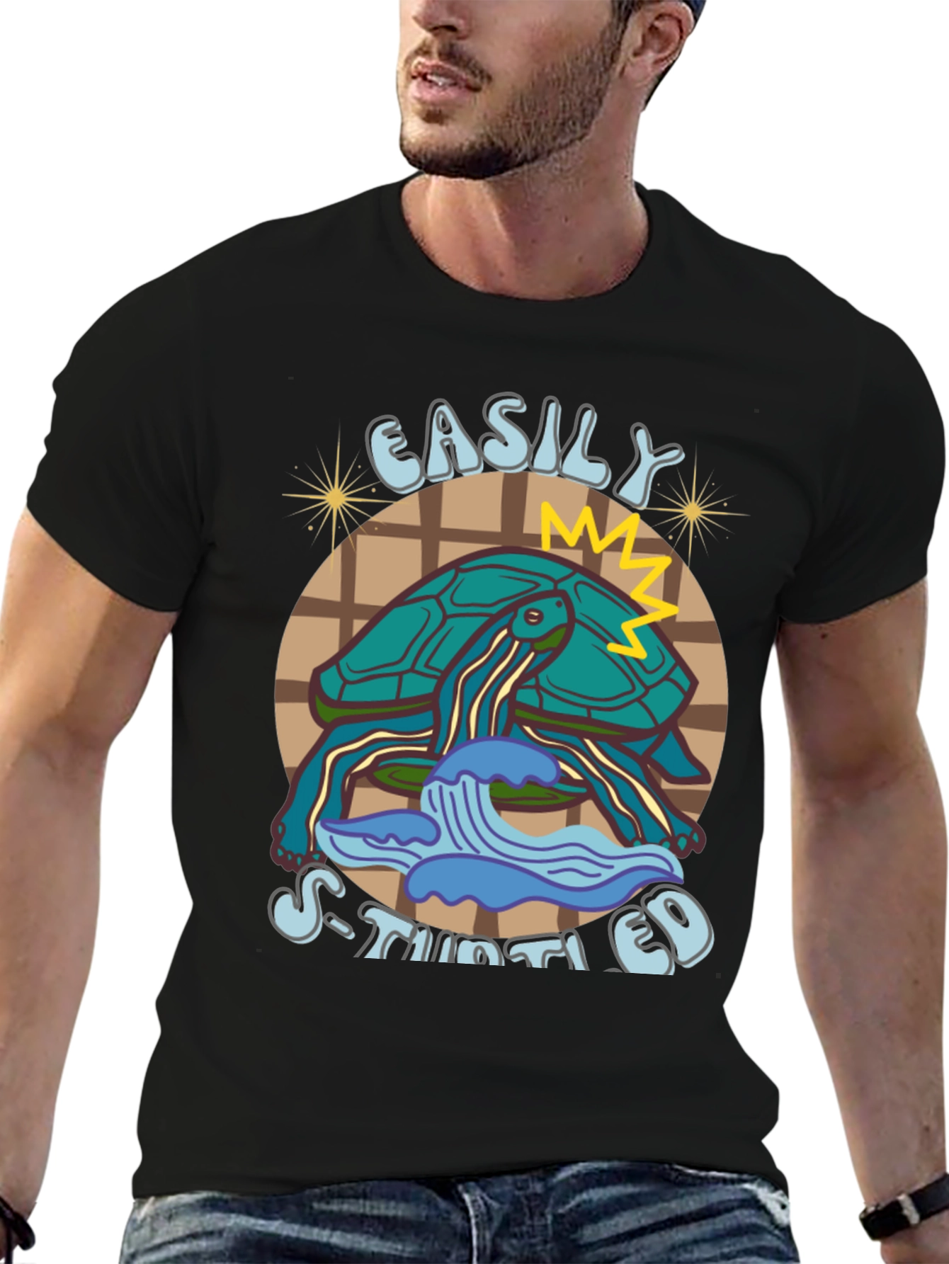 Easily Stimulated Turtle Graphic Tee