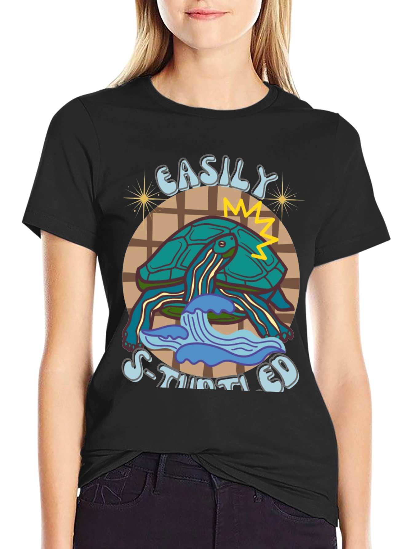Easily Stimulated Turtle Graphic Tee