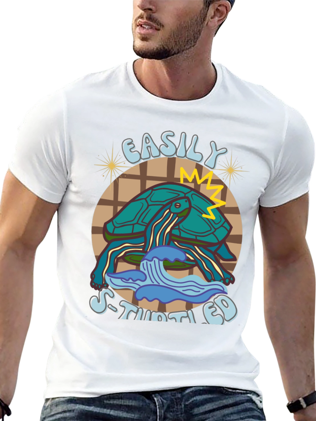 Easily Stimulated Turtle Graphic Tee