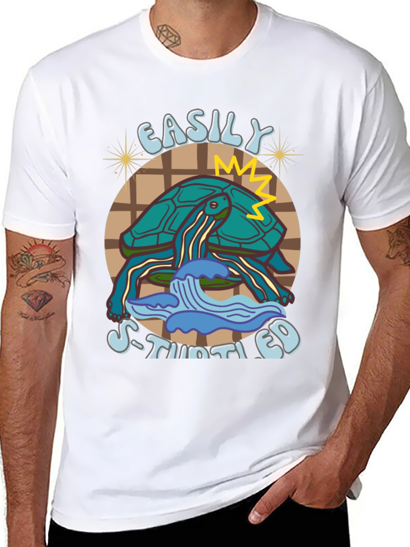 Easily Stimulated Turtle Graphic Tee