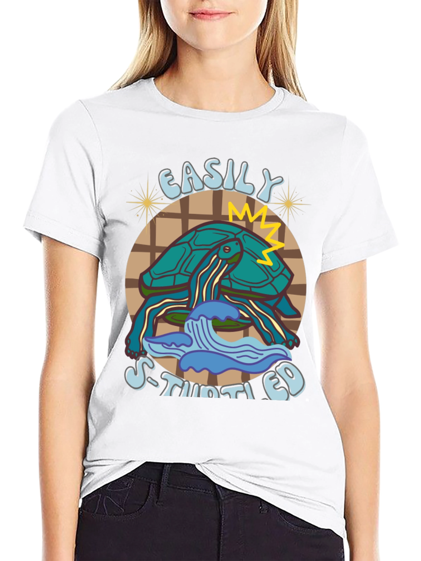 Easily Stimulated Turtle Graphic Tee