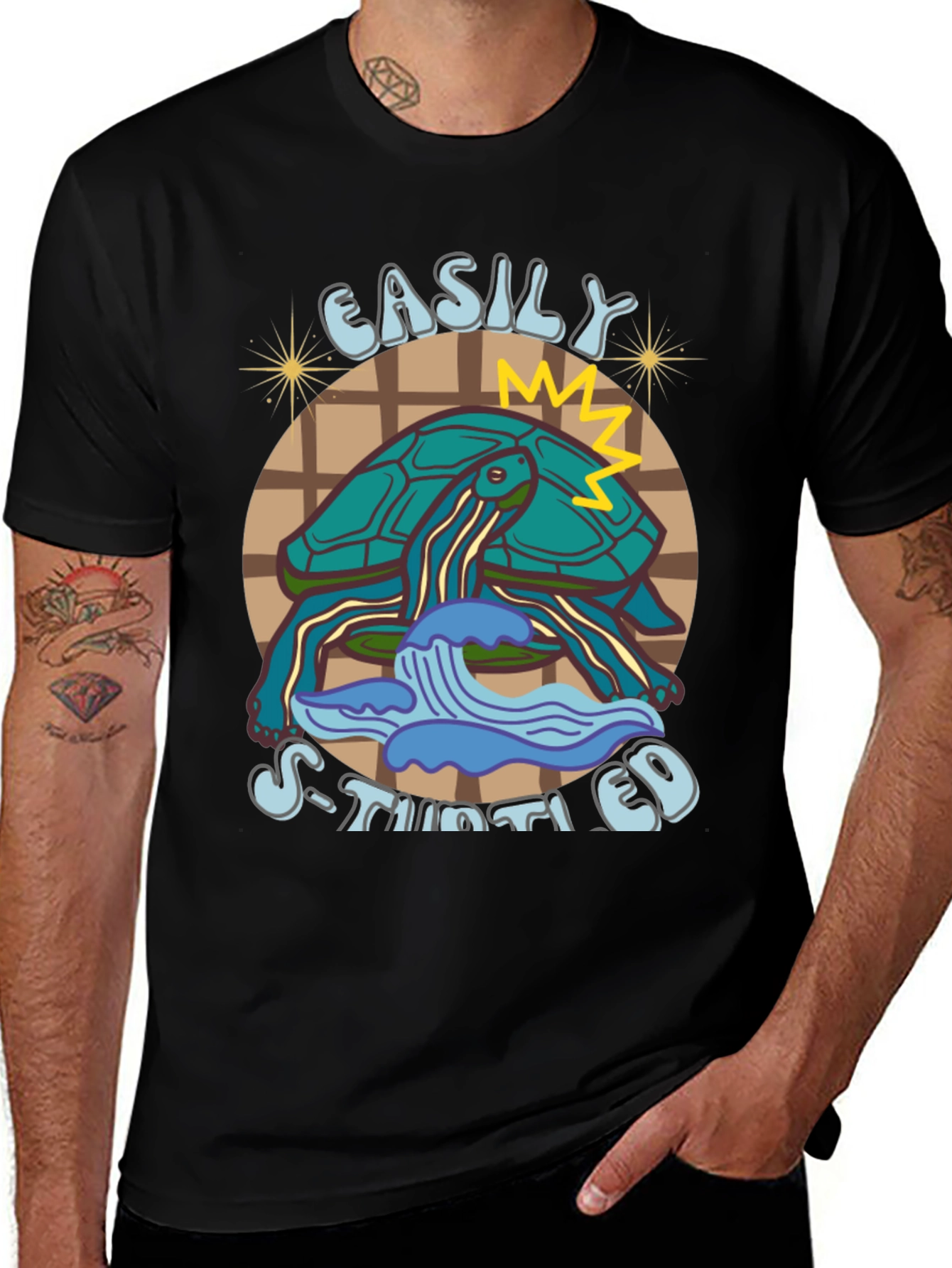 Easily Stimulated Turtle Graphic Tee