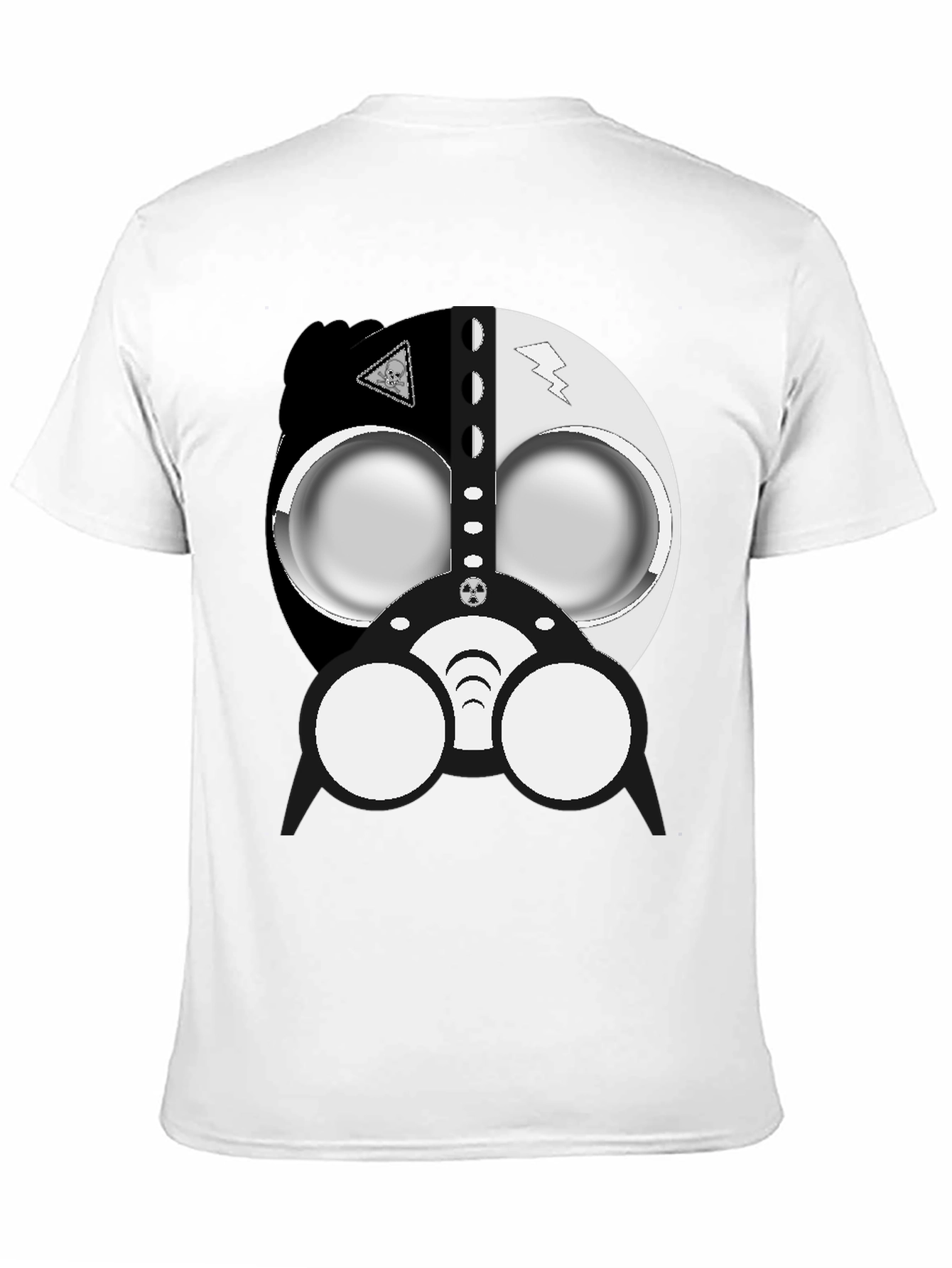 Cool Gas Mask Graphic Black T-Shirt