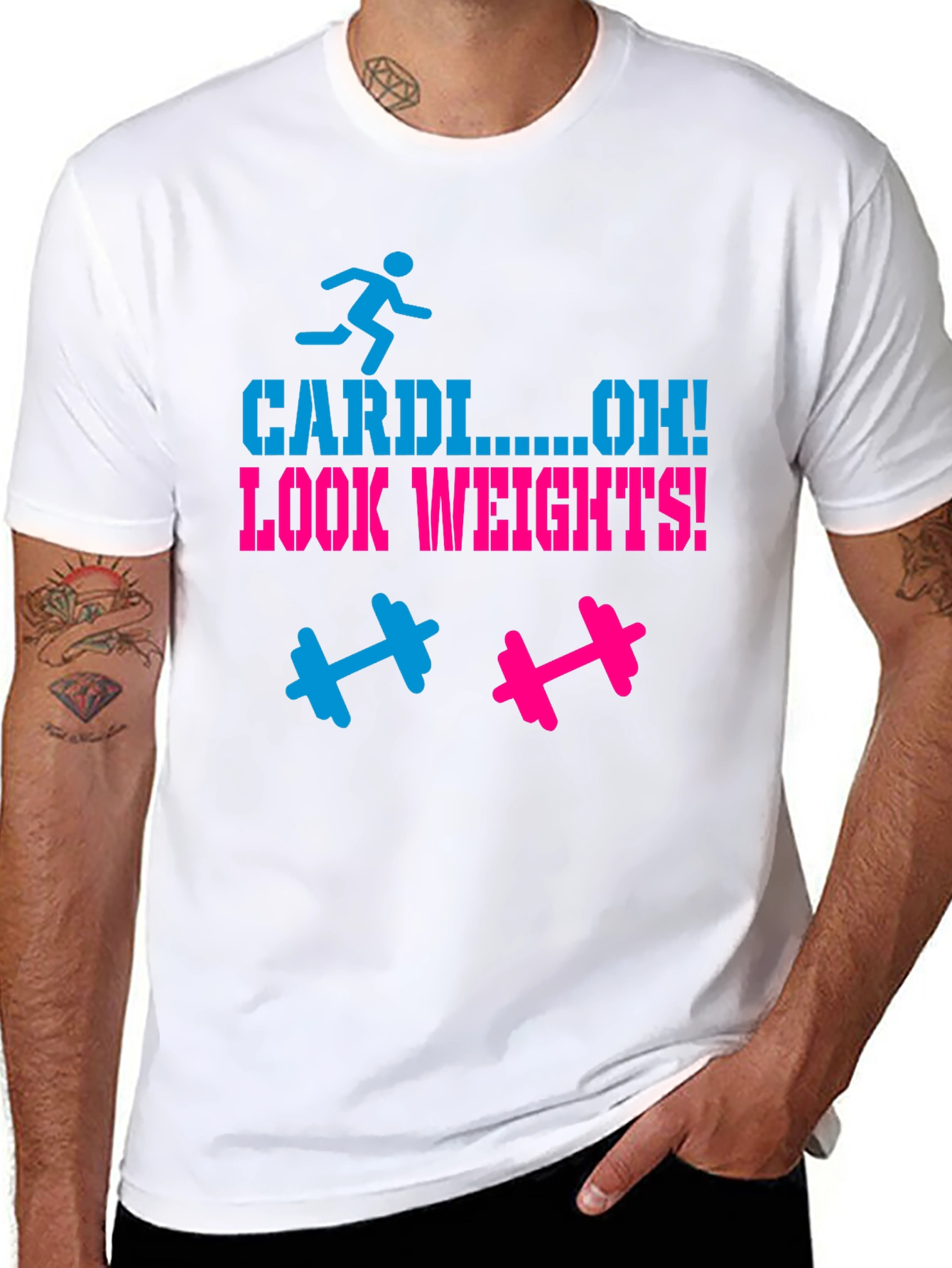 Cardio? Oh! Look Weights! Graphic Tee